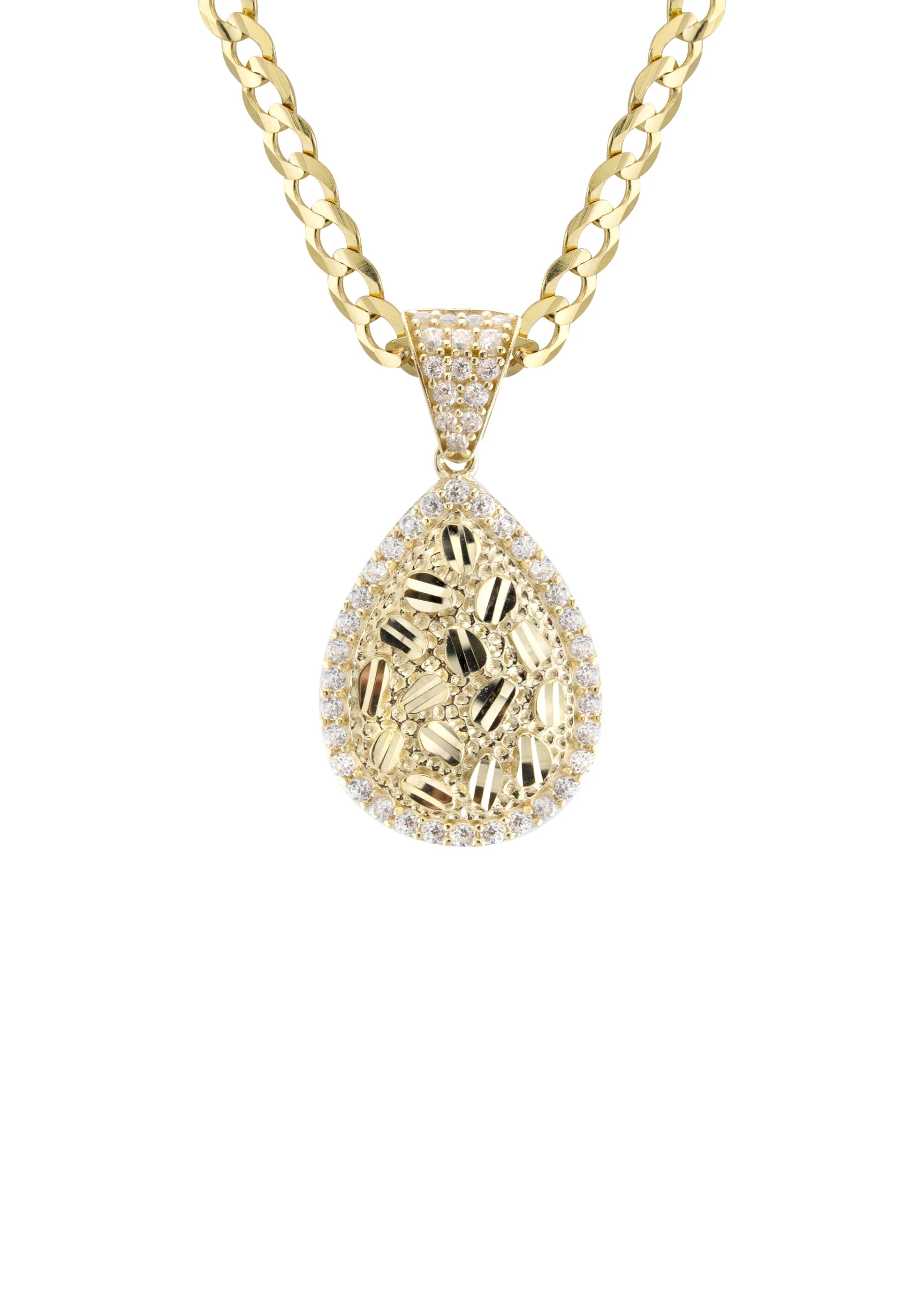 10K Yellow Gold Nugget Necklace | Appx. 2.3 - 9.3 Grams - Image 2