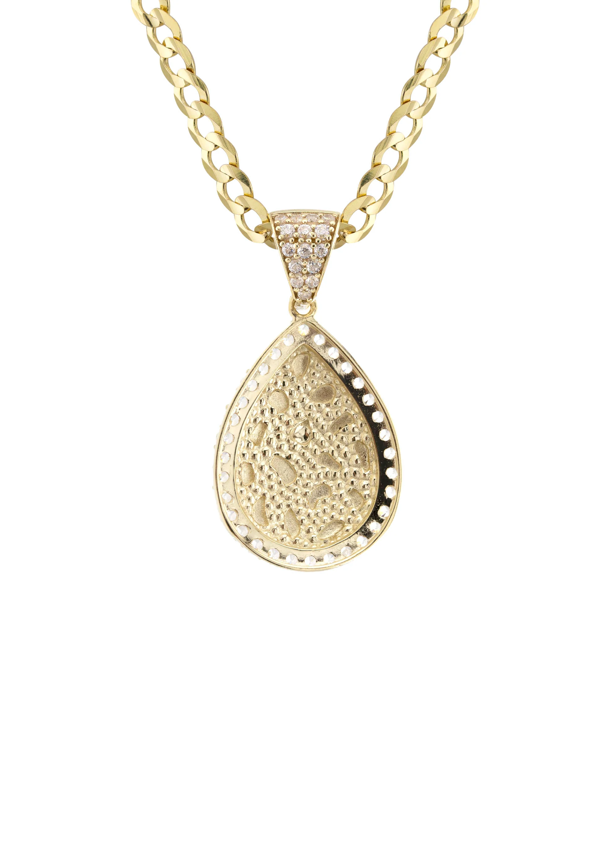 10K Yellow Gold Nugget Necklace | Appx. 2.3 - 9.3 Grams - Image 3