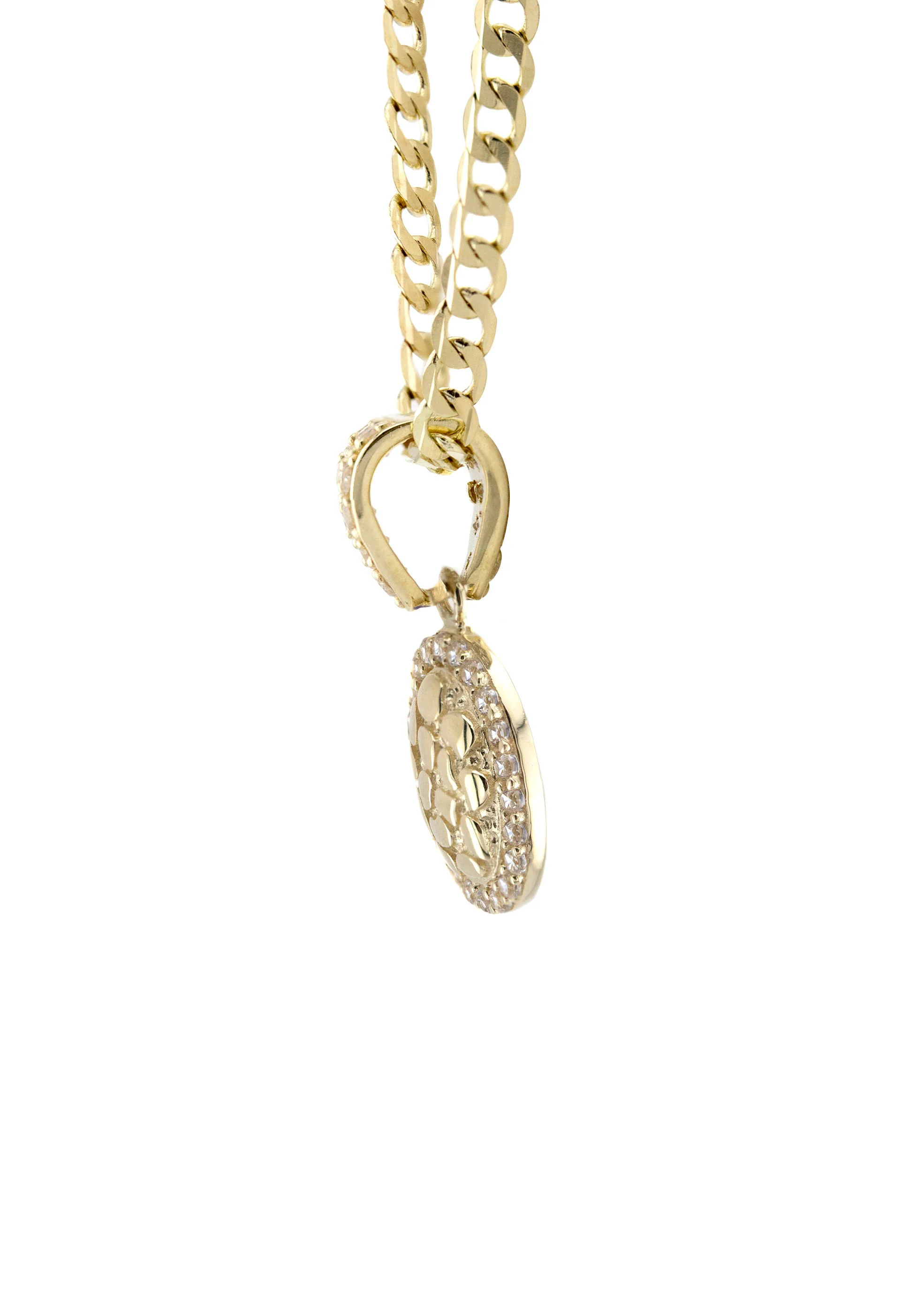 10K Yellow Gold Oval Nugget Necklace | Appx. 1 - 5 Grams - Image 4