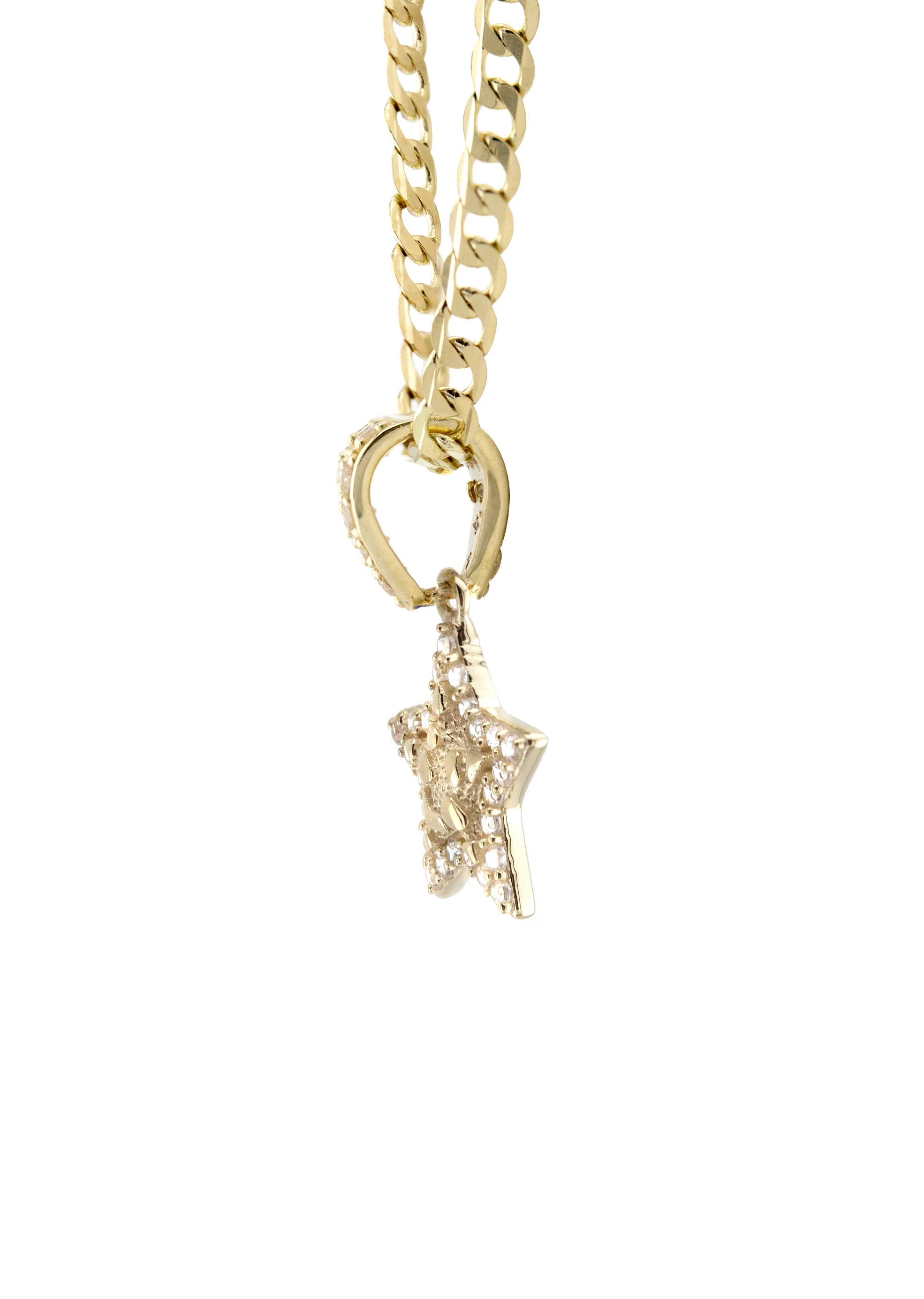 10K Yellow Gold Star Nugget Necklace | Appx. 1 - 5 Grams - Image 4