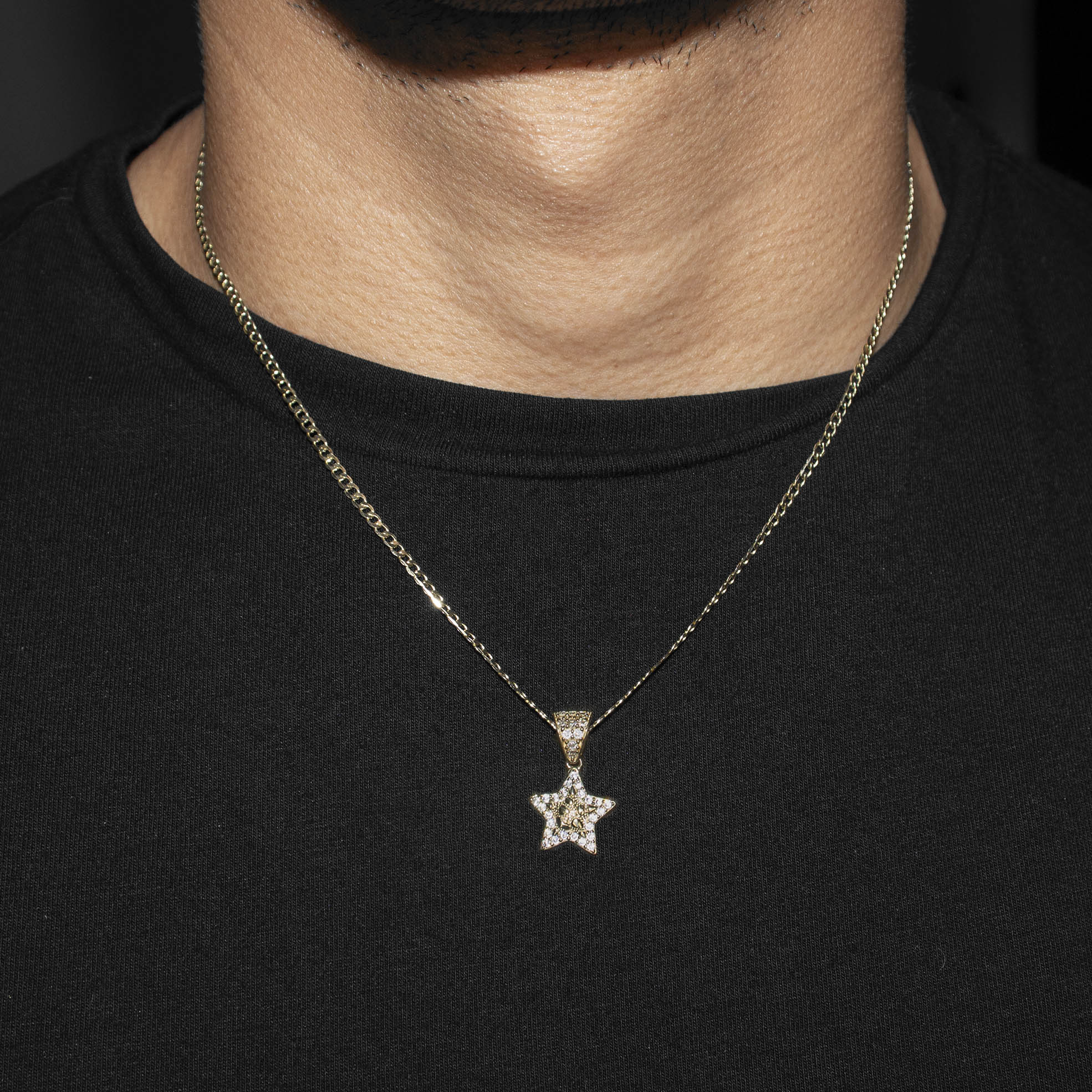 10K Yellow Gold Star Nugget Necklace | Appx. 1 - 5 Grams - Image 5