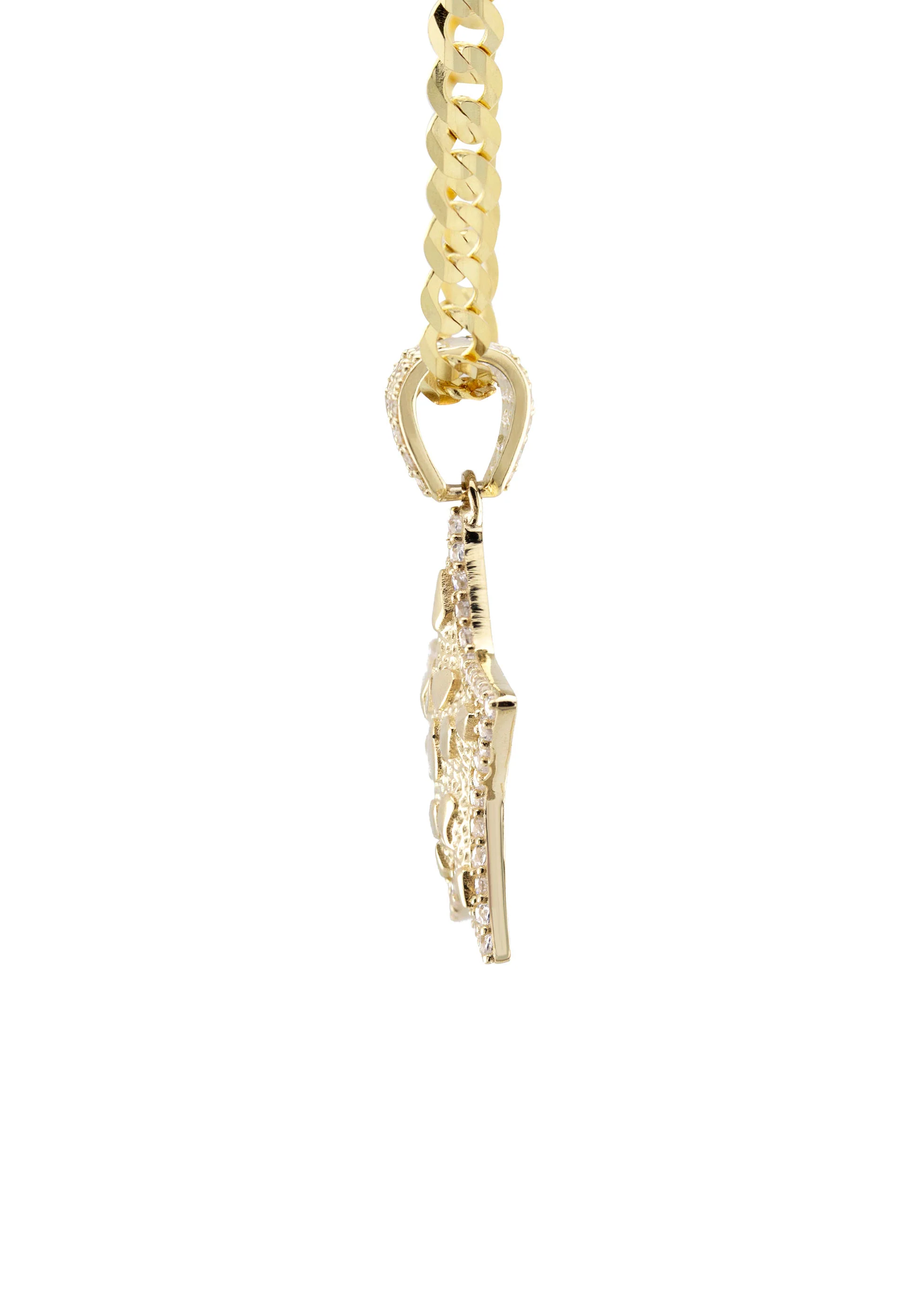 10K Yellow Gold Star Nugget Necklace | Appx. 2 - 9.2 Grams - Image 4