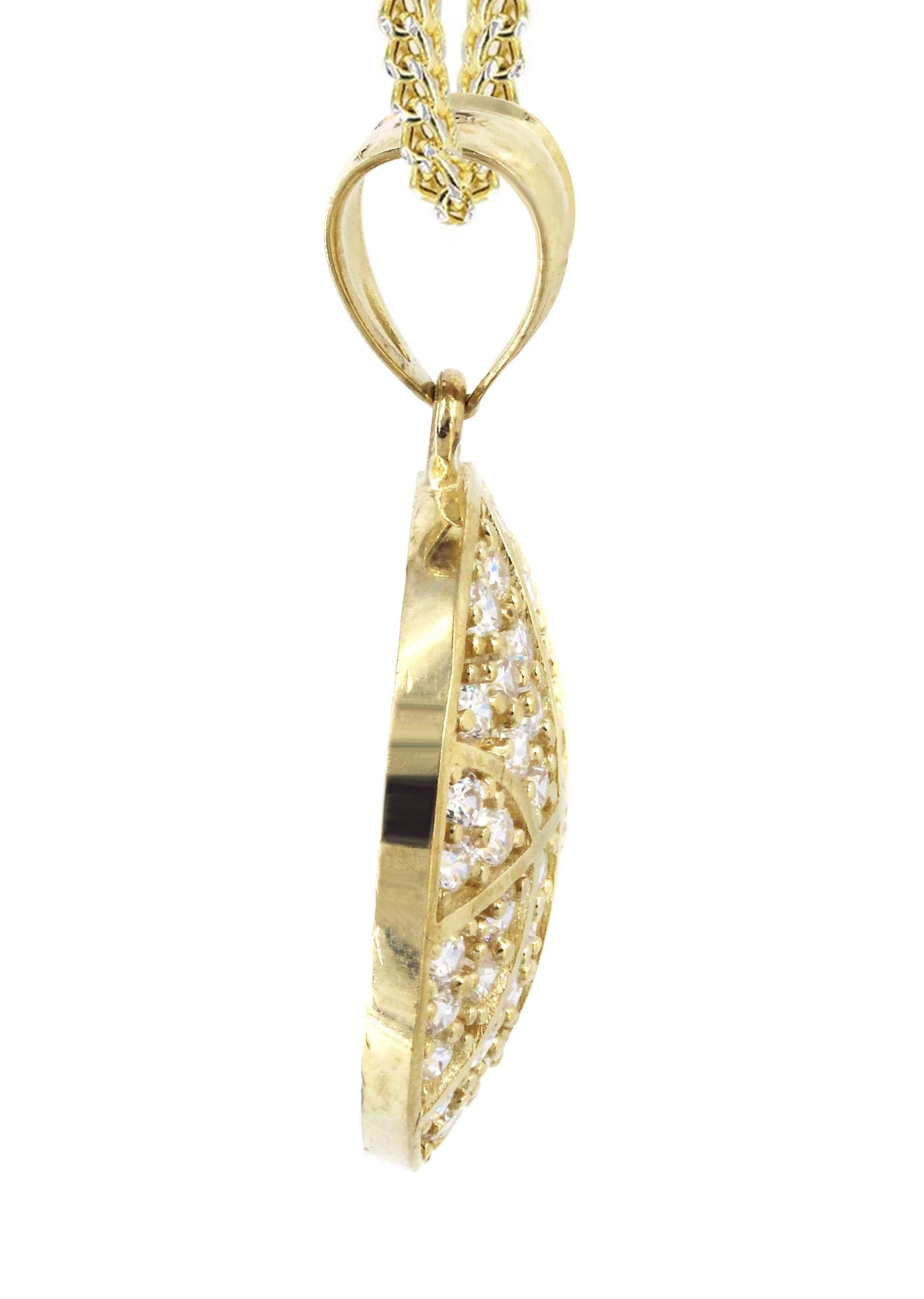 10K Yellow Gold Basketball Necklace | Appx. 16.2 Grams - Image 4