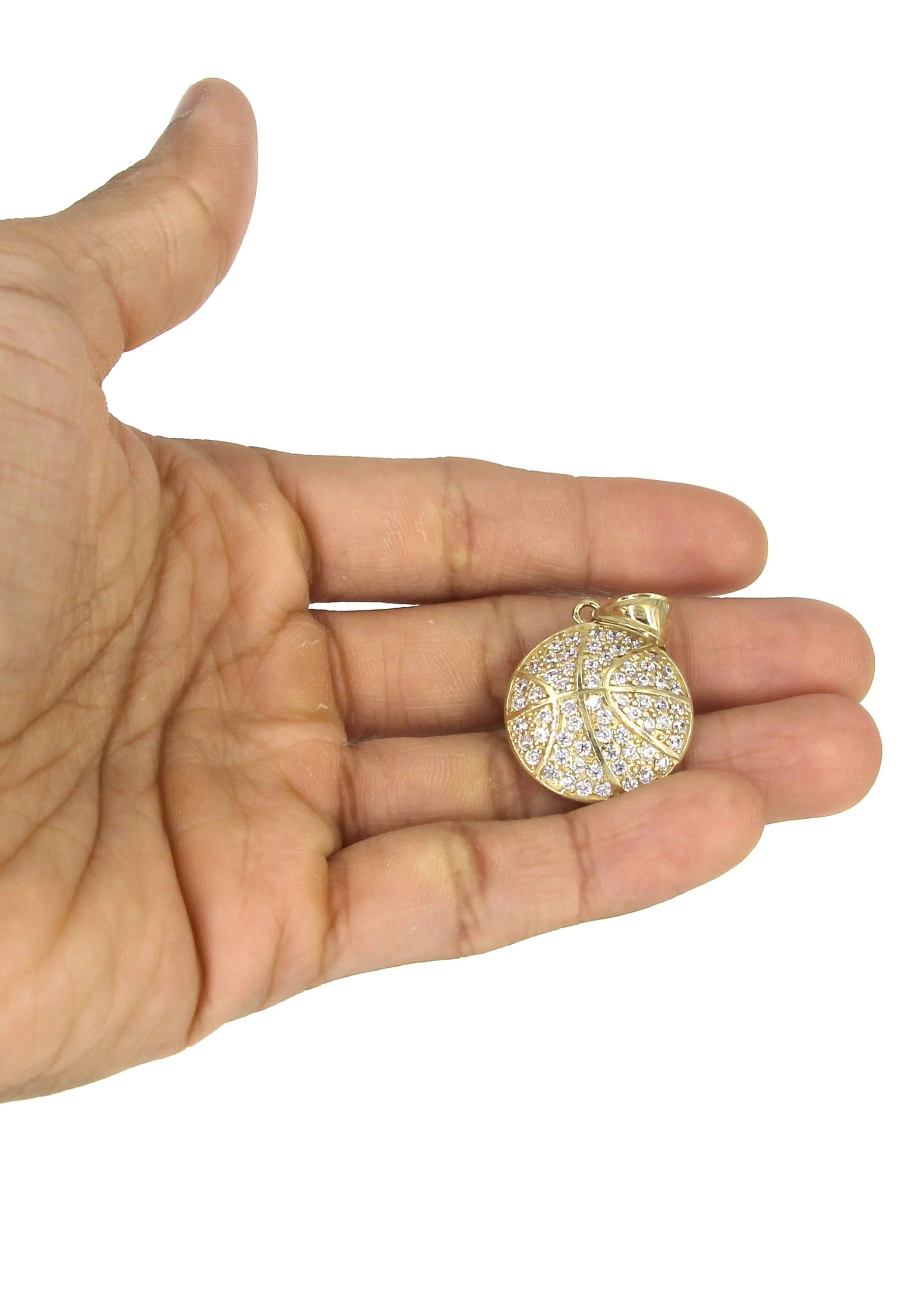 10K Yellow Gold Basketball Necklace | Appx. 16.2 Grams - Image 5