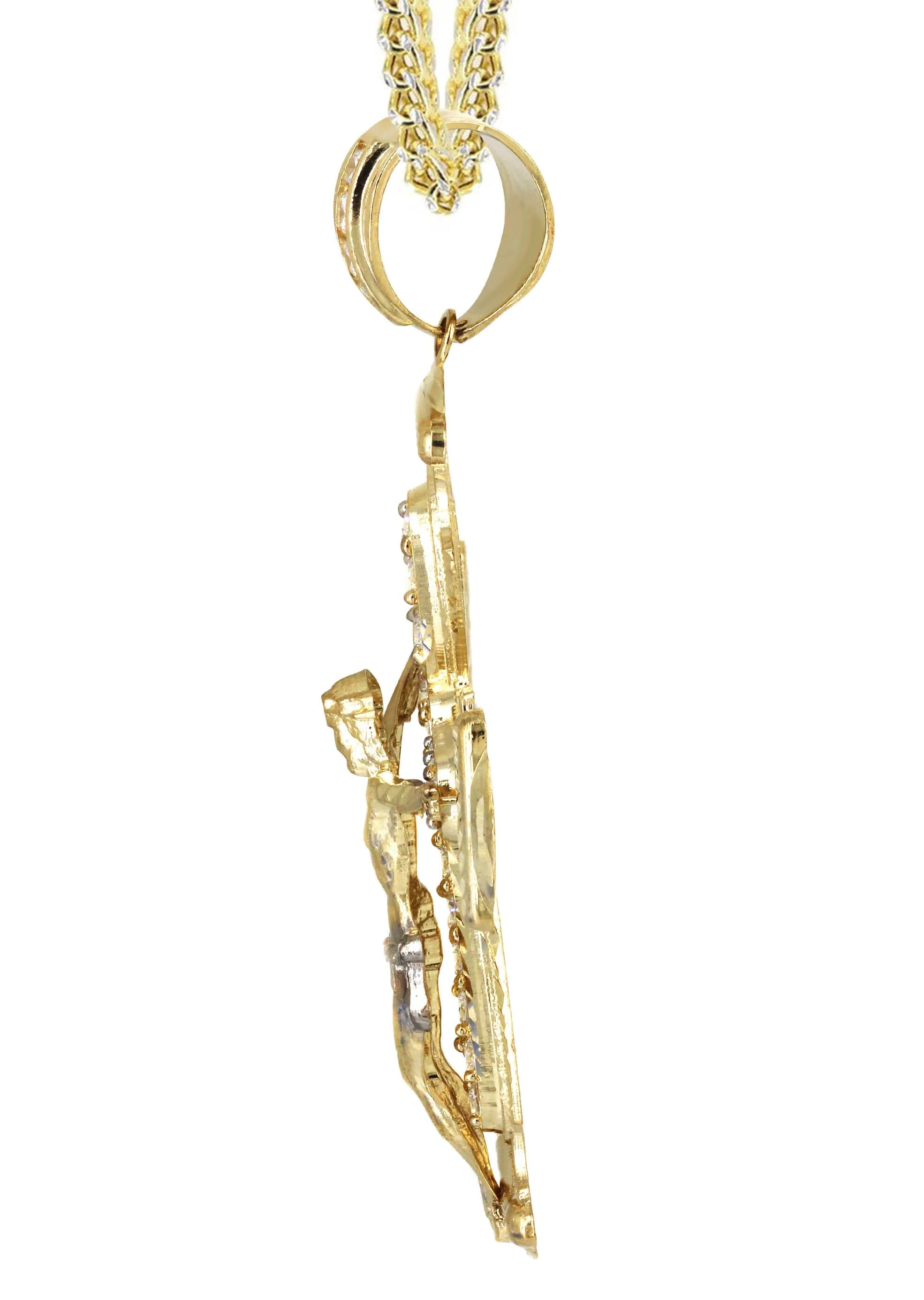 10K Yellow Gold Cross /Crucifix Necklace | Appx. 26.4 Grams - Image 4