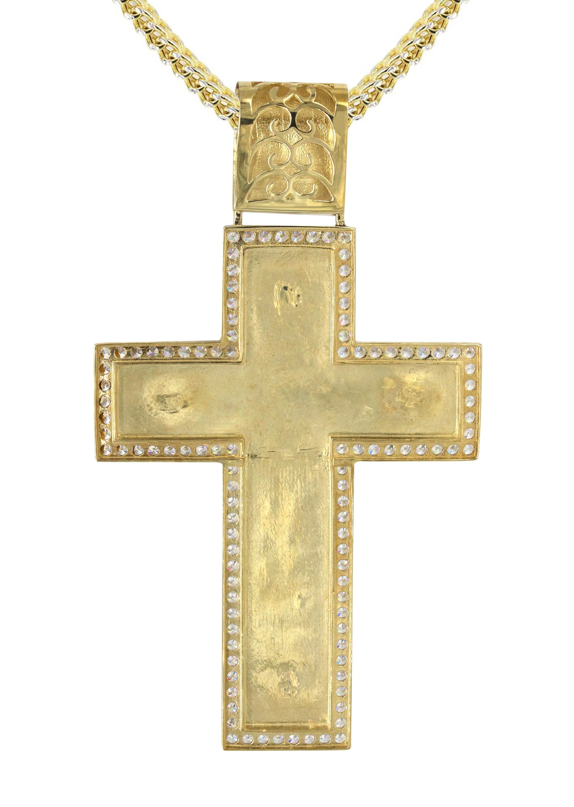 10K Yellow Gold Crucifix Necklace | Appx. 55 Grams - Image 3
