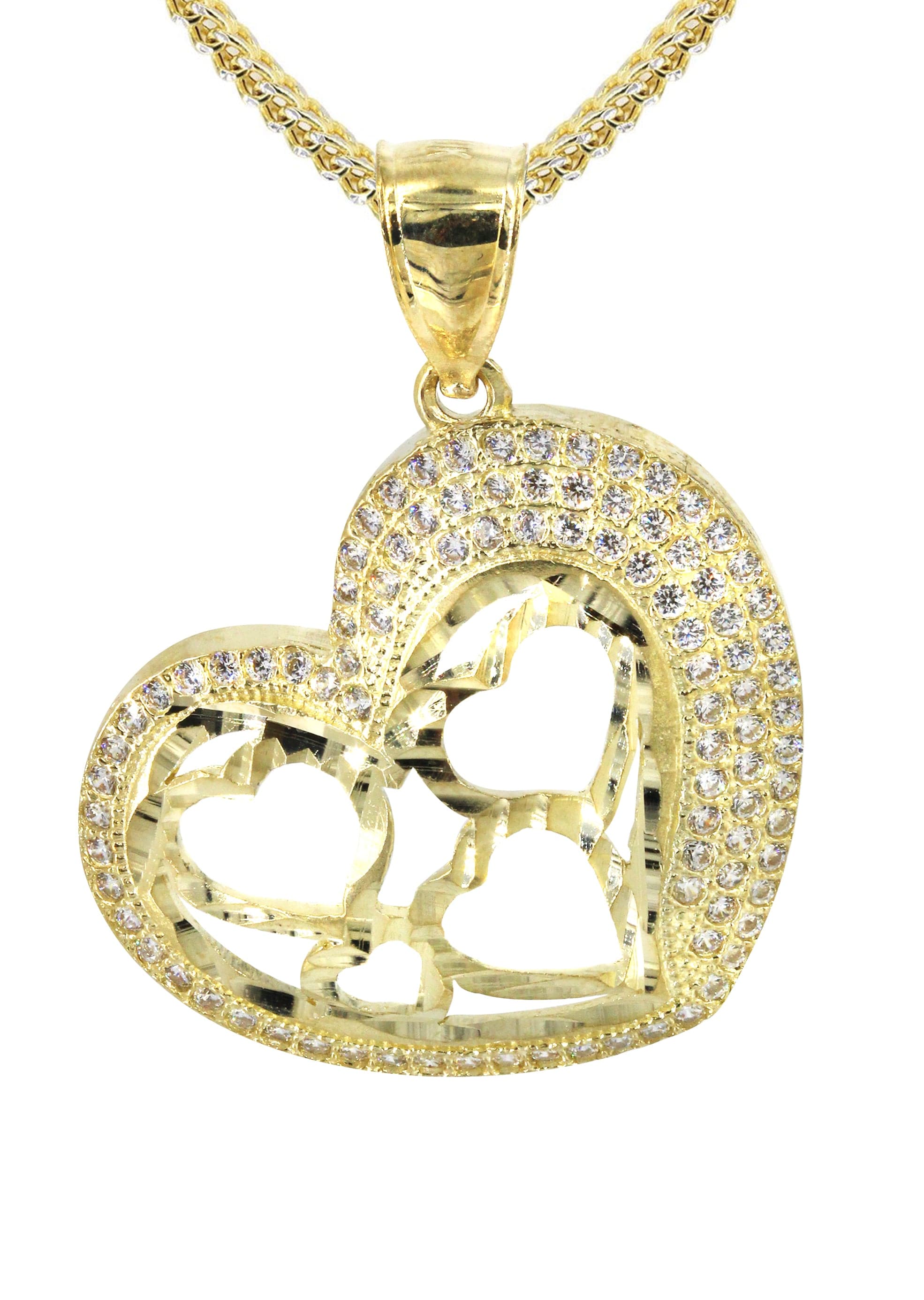 10K Yellow Gold Heart Necklace | Appx. 15 Grams - Image 2