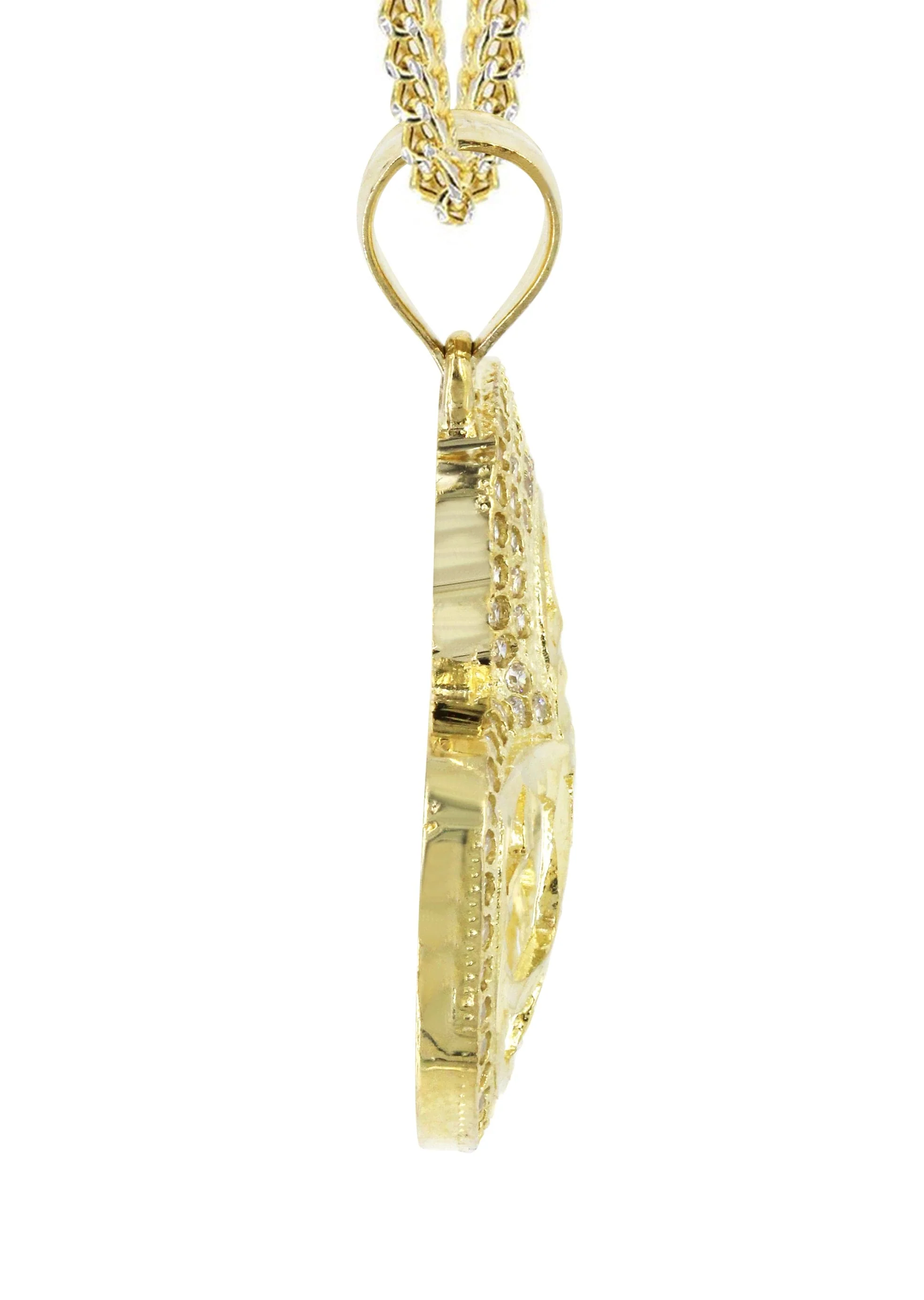 10K Yellow Gold Heart Necklace | Appx. 15 Grams - Image 4