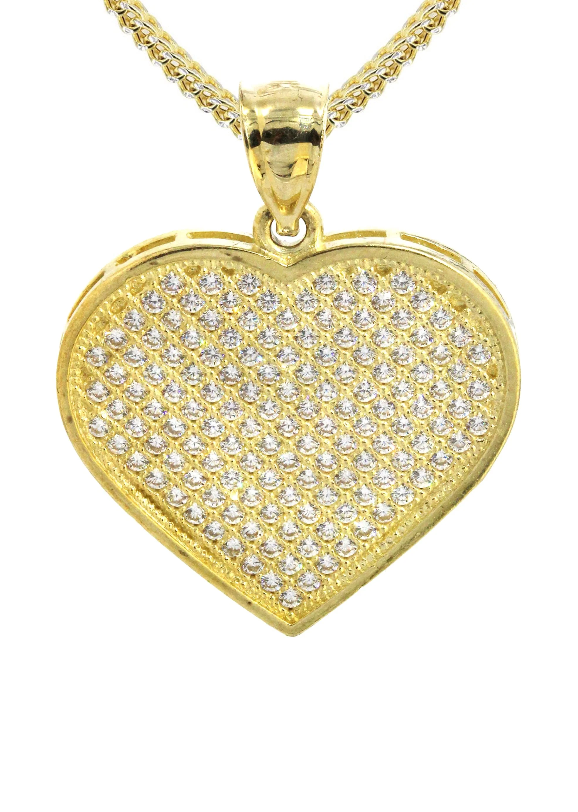 10K Yellow Gold Heart Necklace | Appx. 14.2 Grams - Image 2