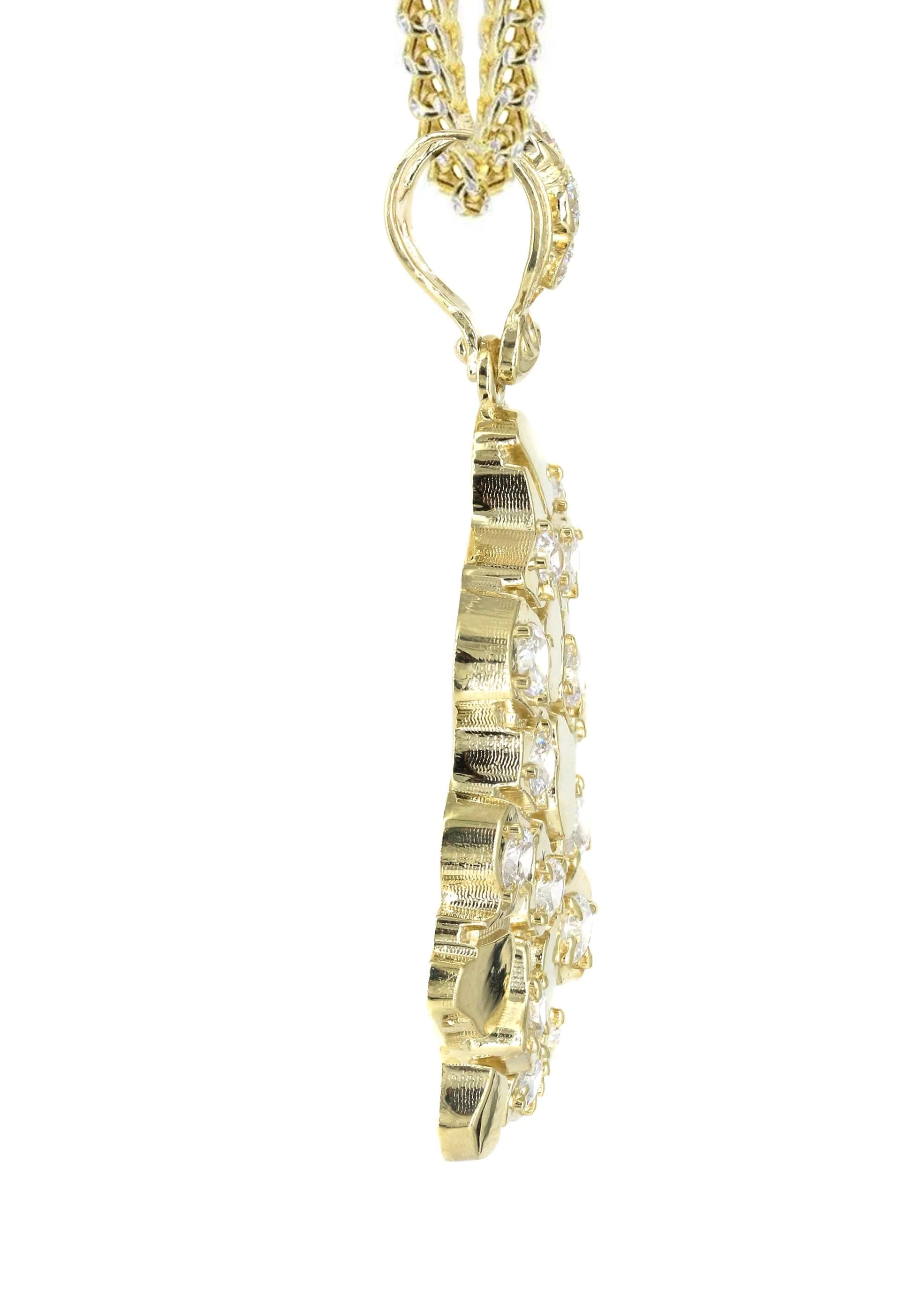 10K Yellow Gold Nugget Necklace | Appx. 19.4 Grams - Image 4