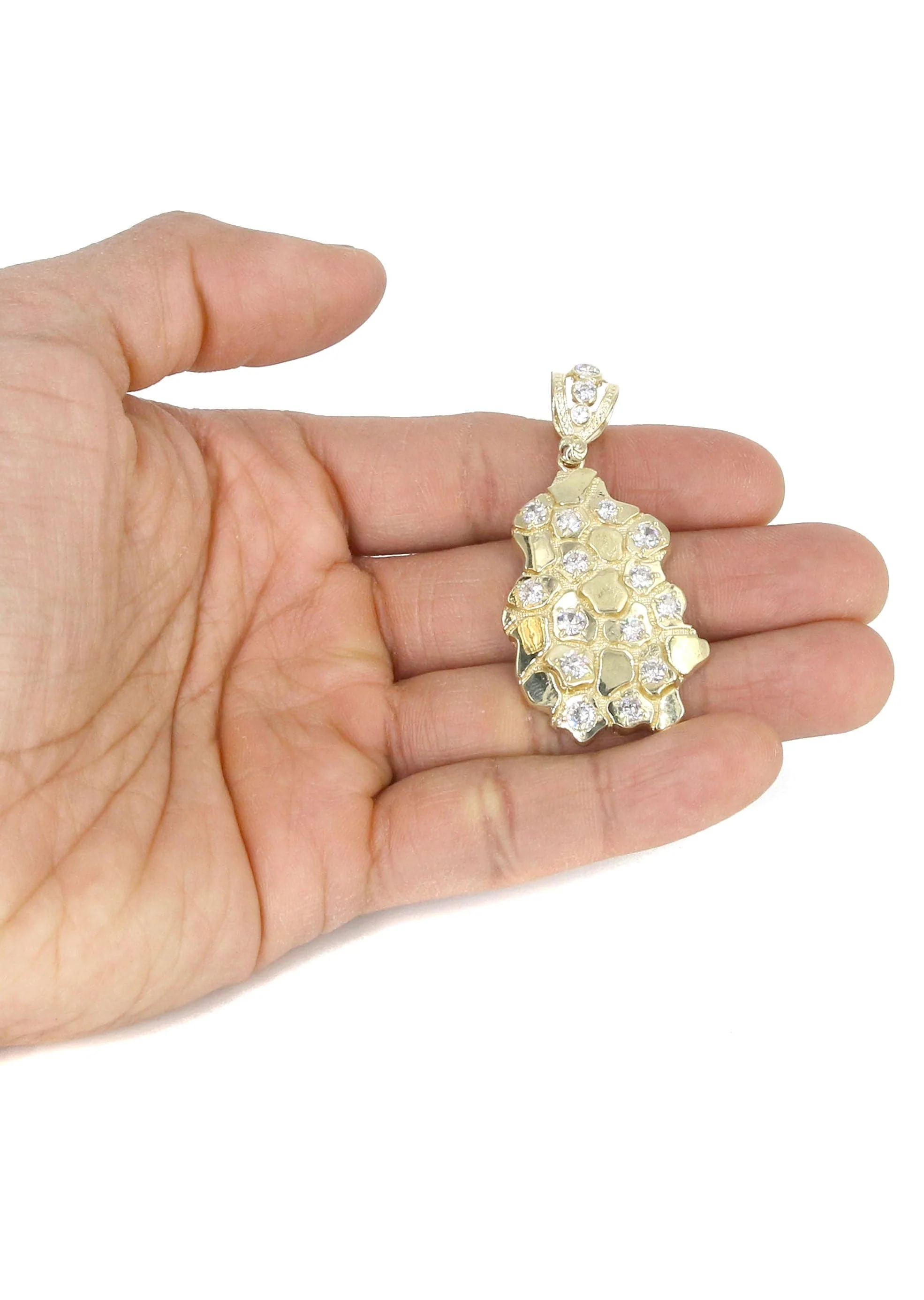 10K Yellow Gold Nugget Necklace | Appx. 19.4 Grams - Image 5