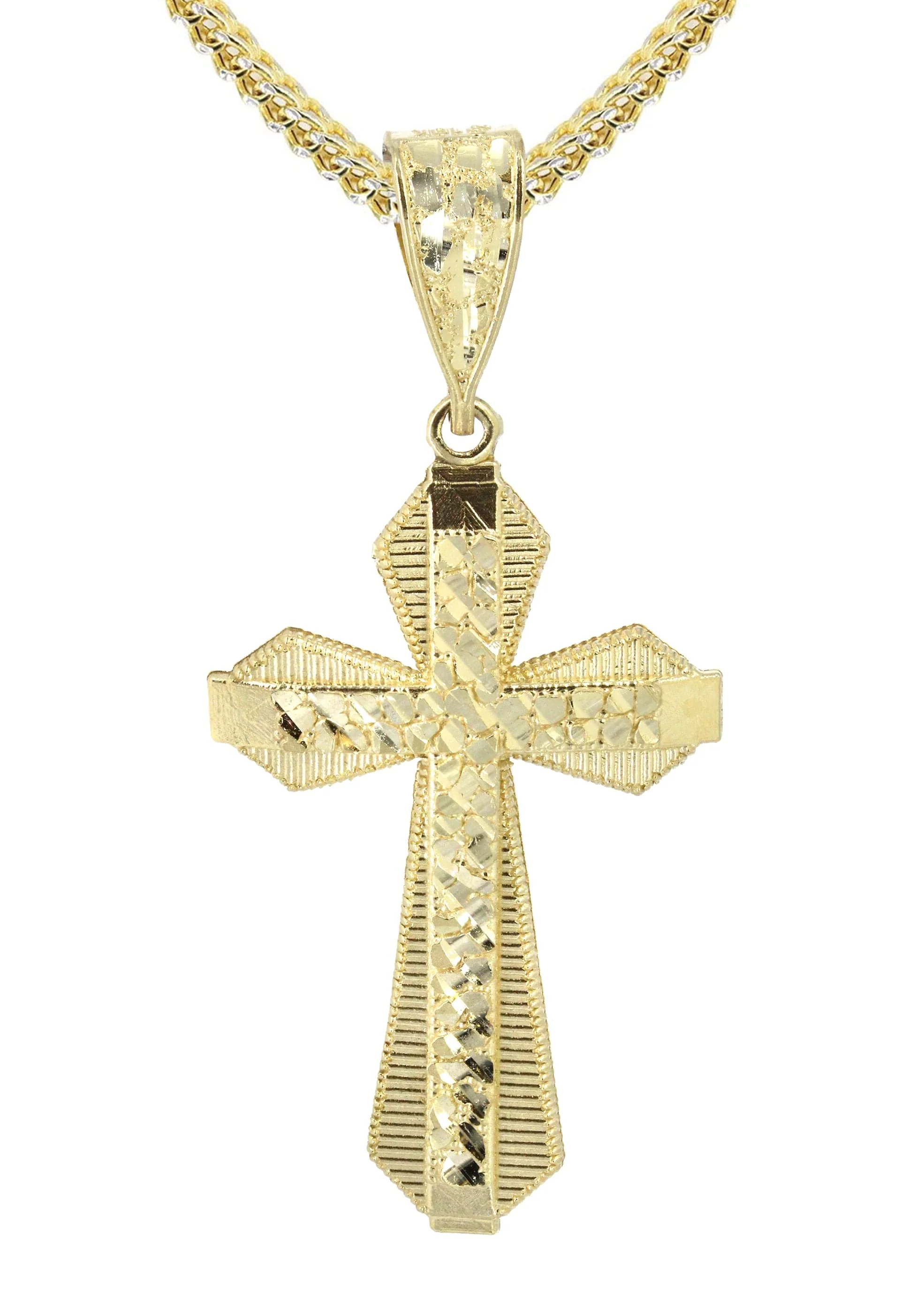 10K Yellow Gold Cross Necklace | Appx. 13.7 Grams - Image 2