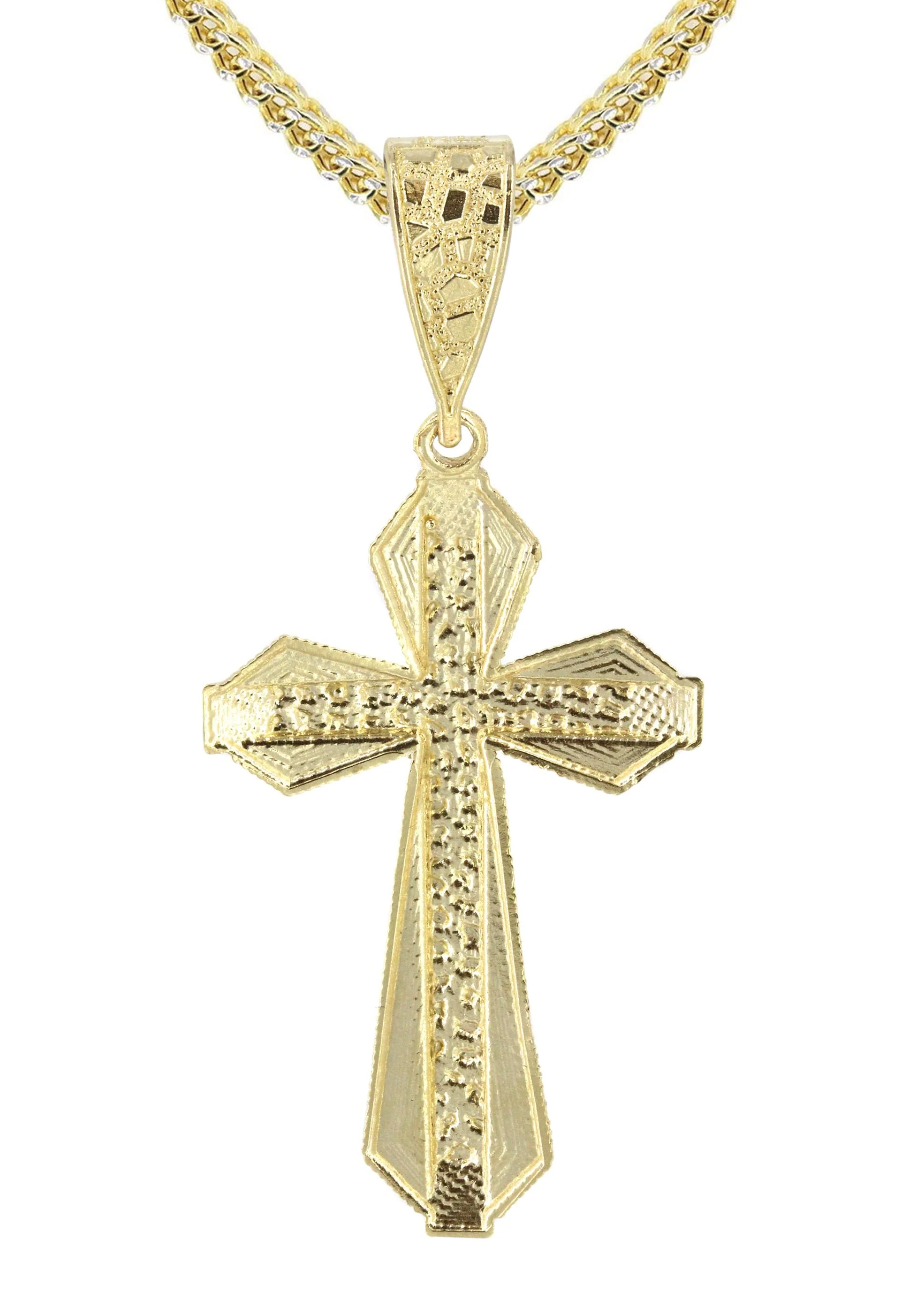 10K Yellow Gold Cross Necklace | Appx. 13.7 Grams - Image 3