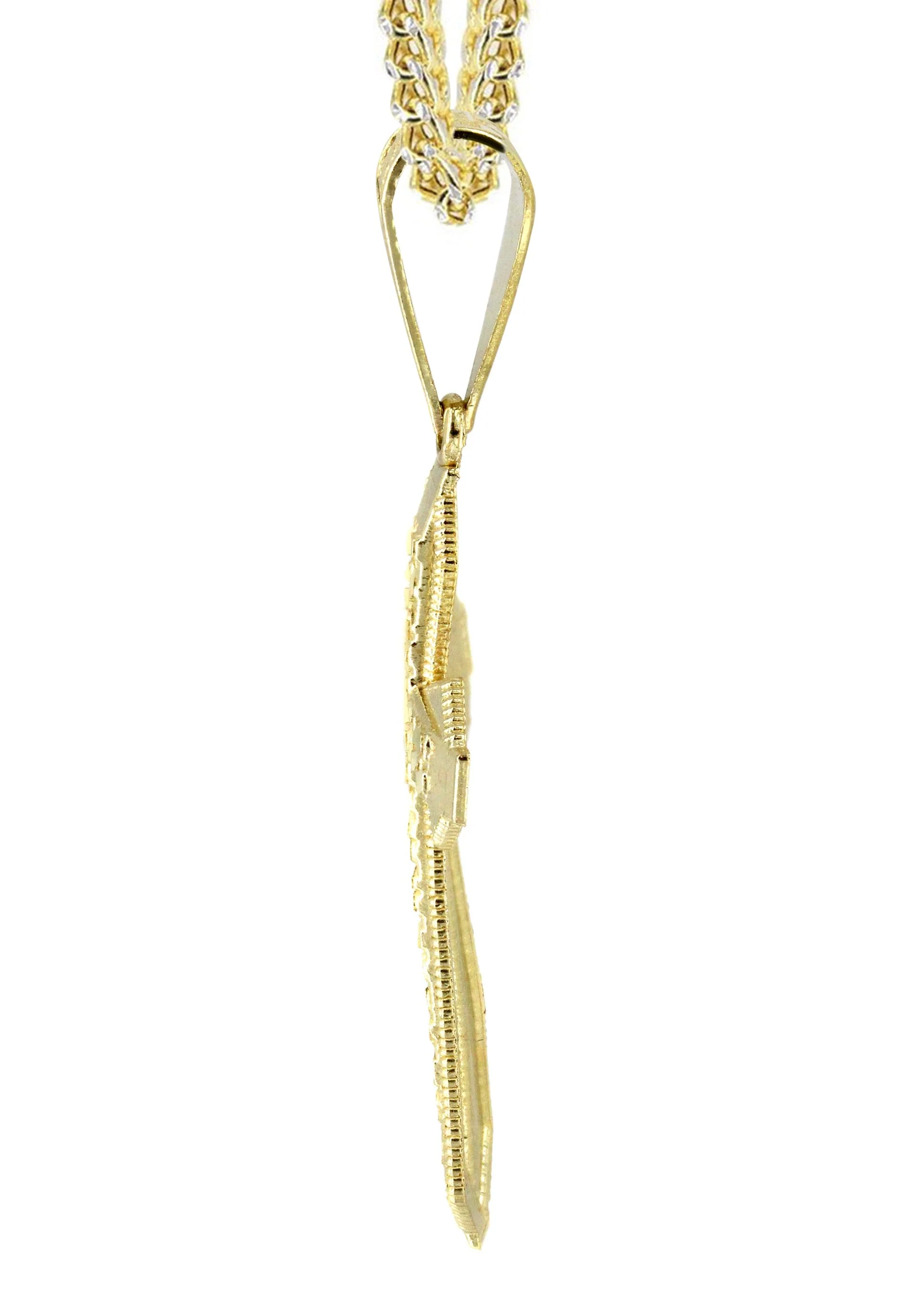 10K Yellow Gold Cross Necklace | Appx. 13.7 Grams - Image 4