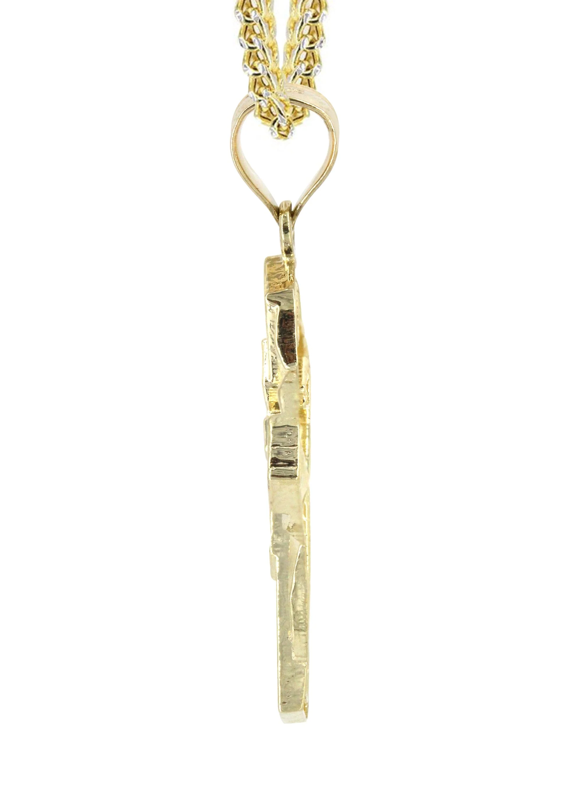 10K Yellow Gold Cross  Necklace | Appx. 10.9 Grams - Image 4