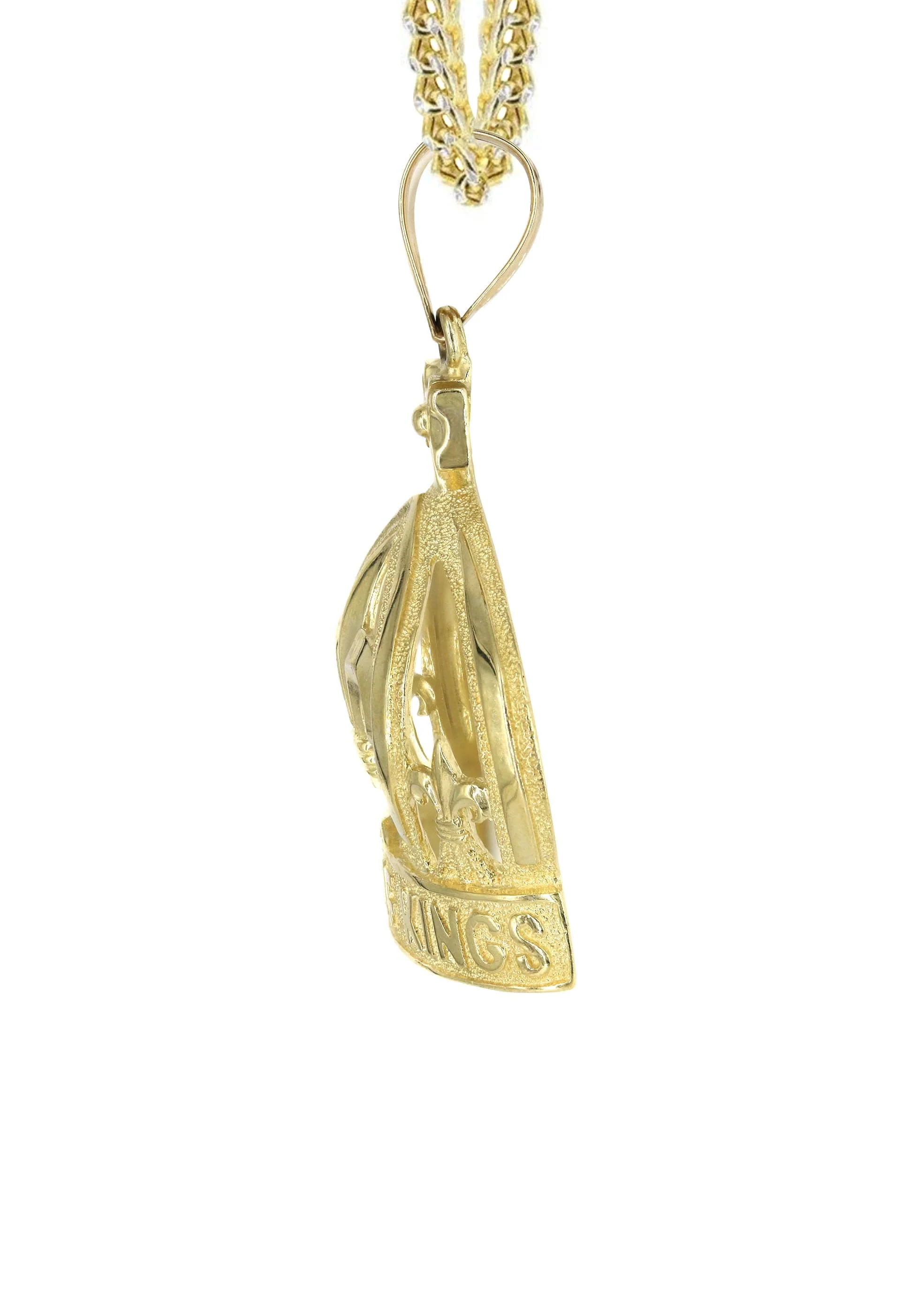 10K Yellow Gold Crown Necklace | Appx. 20.2 Grams - Image 4