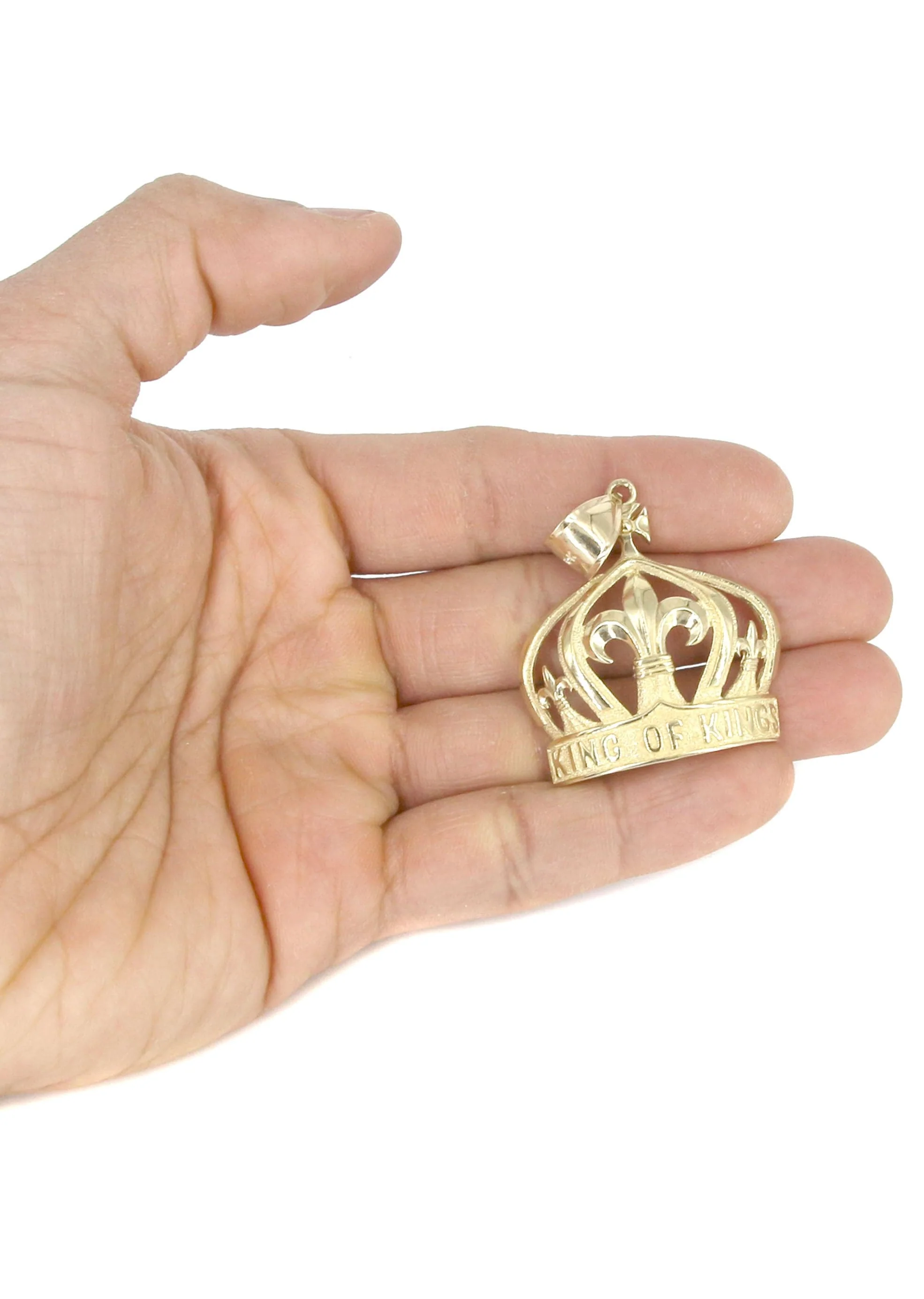 10K Yellow Gold Crown Necklace | Appx. 20.2 Grams - Image 5