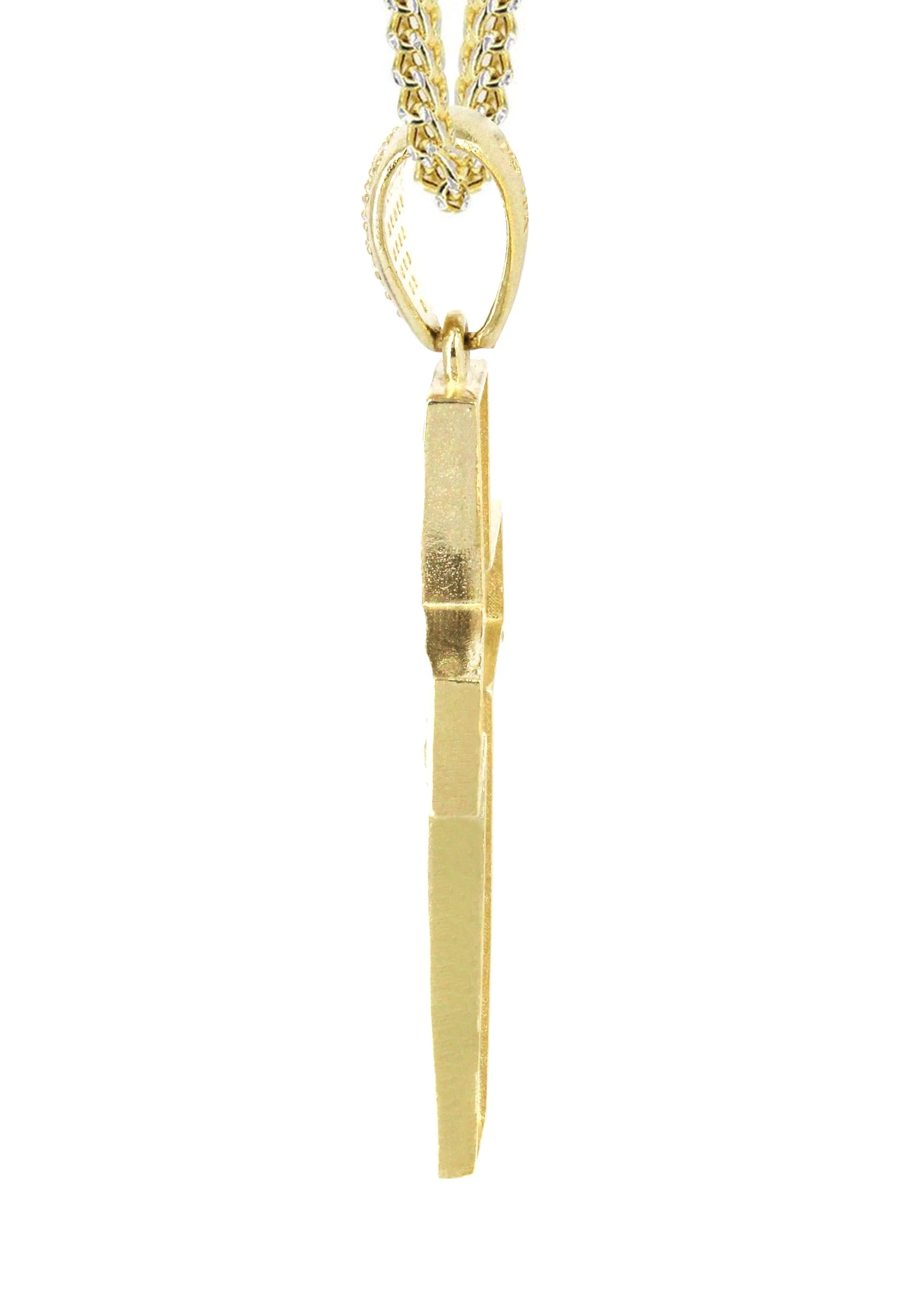 10K Yellow Gold Cross Necklace | Appx. 14.7 Grams - Image 4