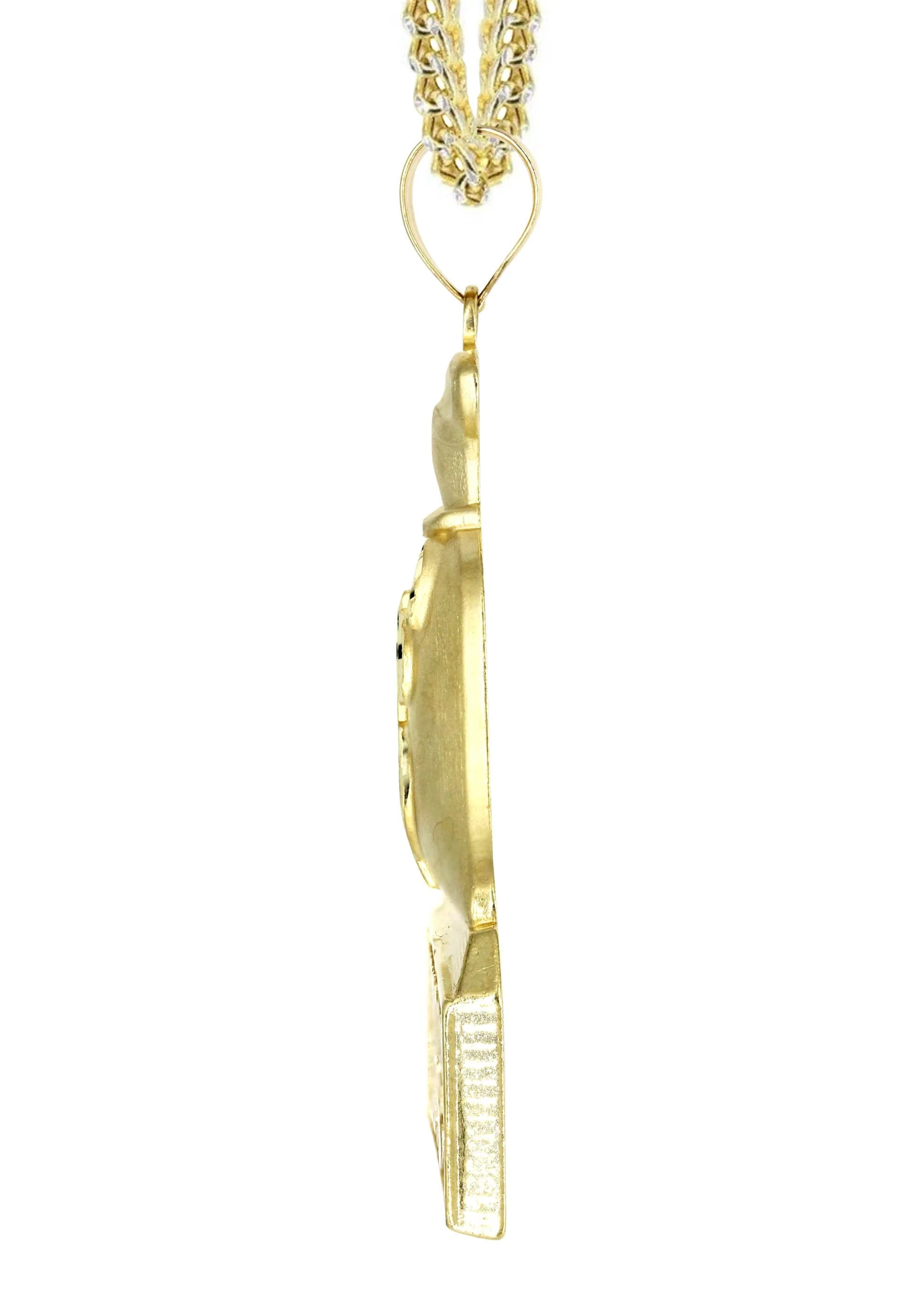 10K Yellow Gold Money Bag Necklace | Appx. 21.6 Grams - Image 4