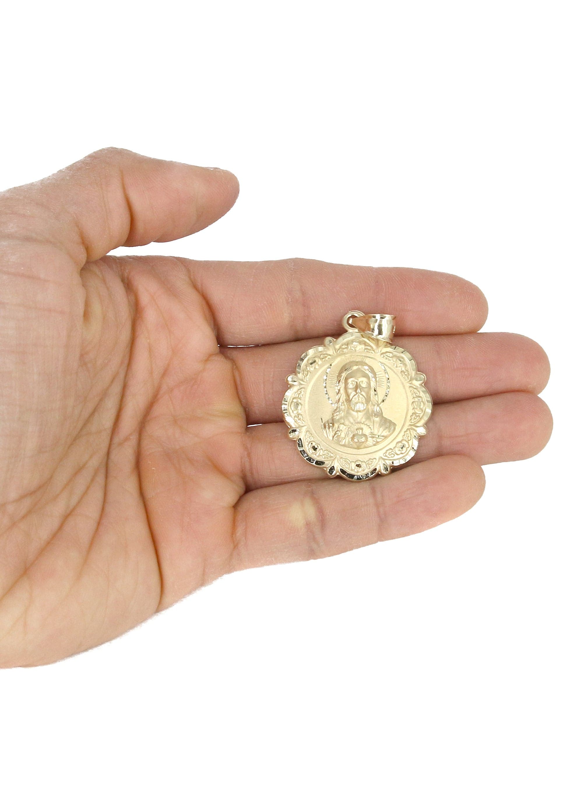 10K Yellow Gold Jesus Piece Necklace | Appx. 13.6 Grams - Image 5