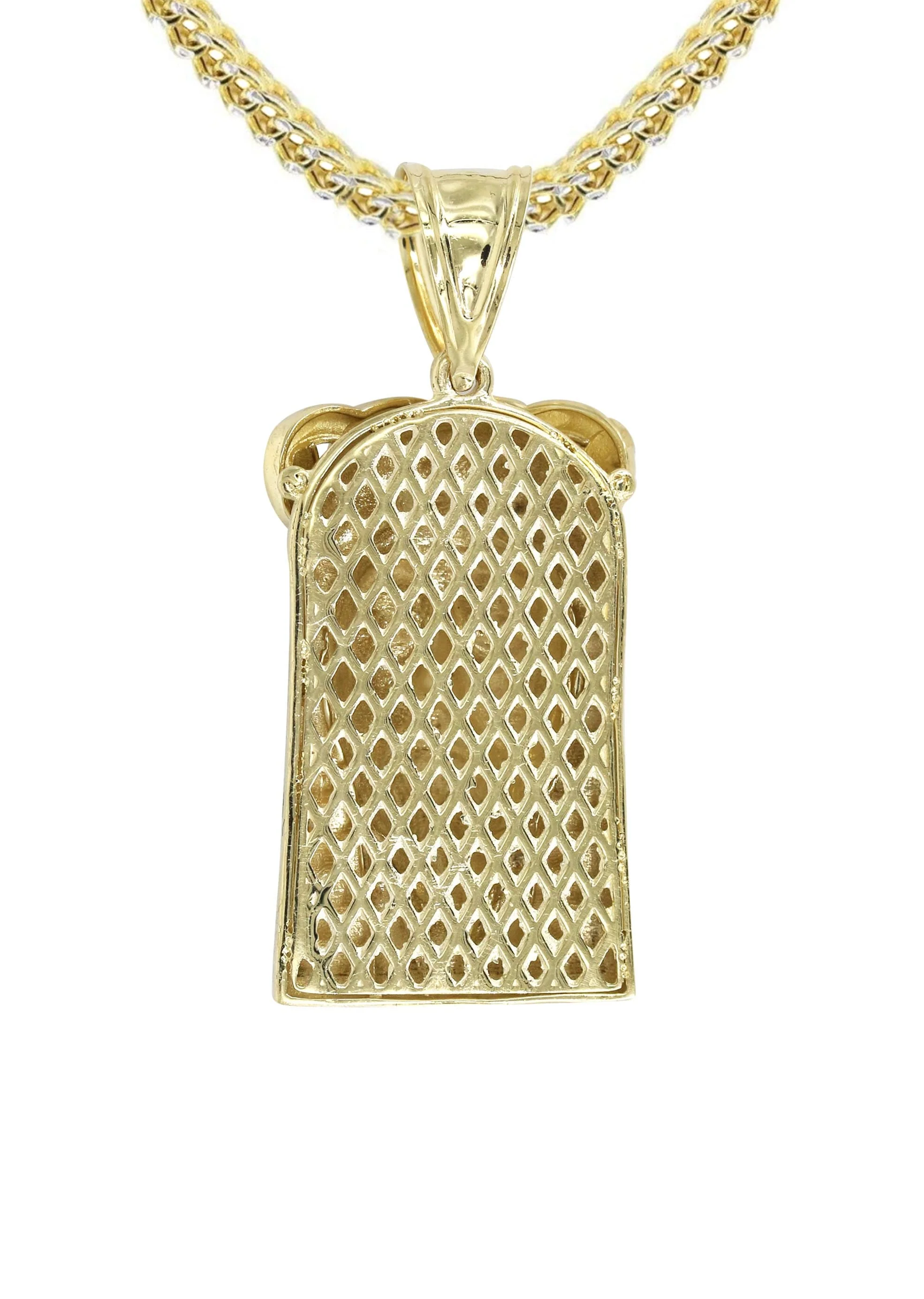 10K Yellow Gold Jesus Piece Necklace | Appx. 20 Grams - Image 3