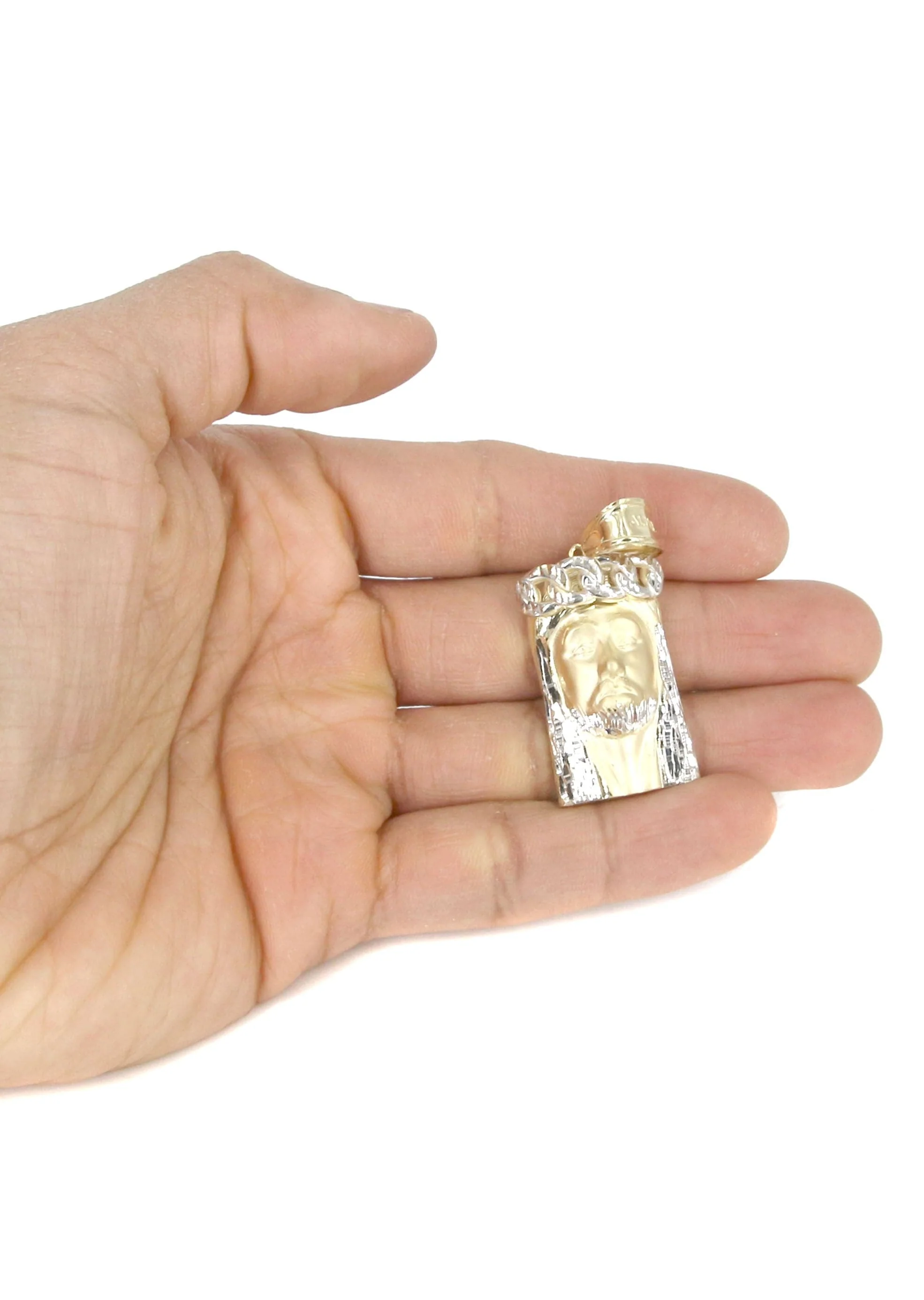 10K Yellow Gold Jesus Piece Necklace | Appx. 20 Grams - Image 5