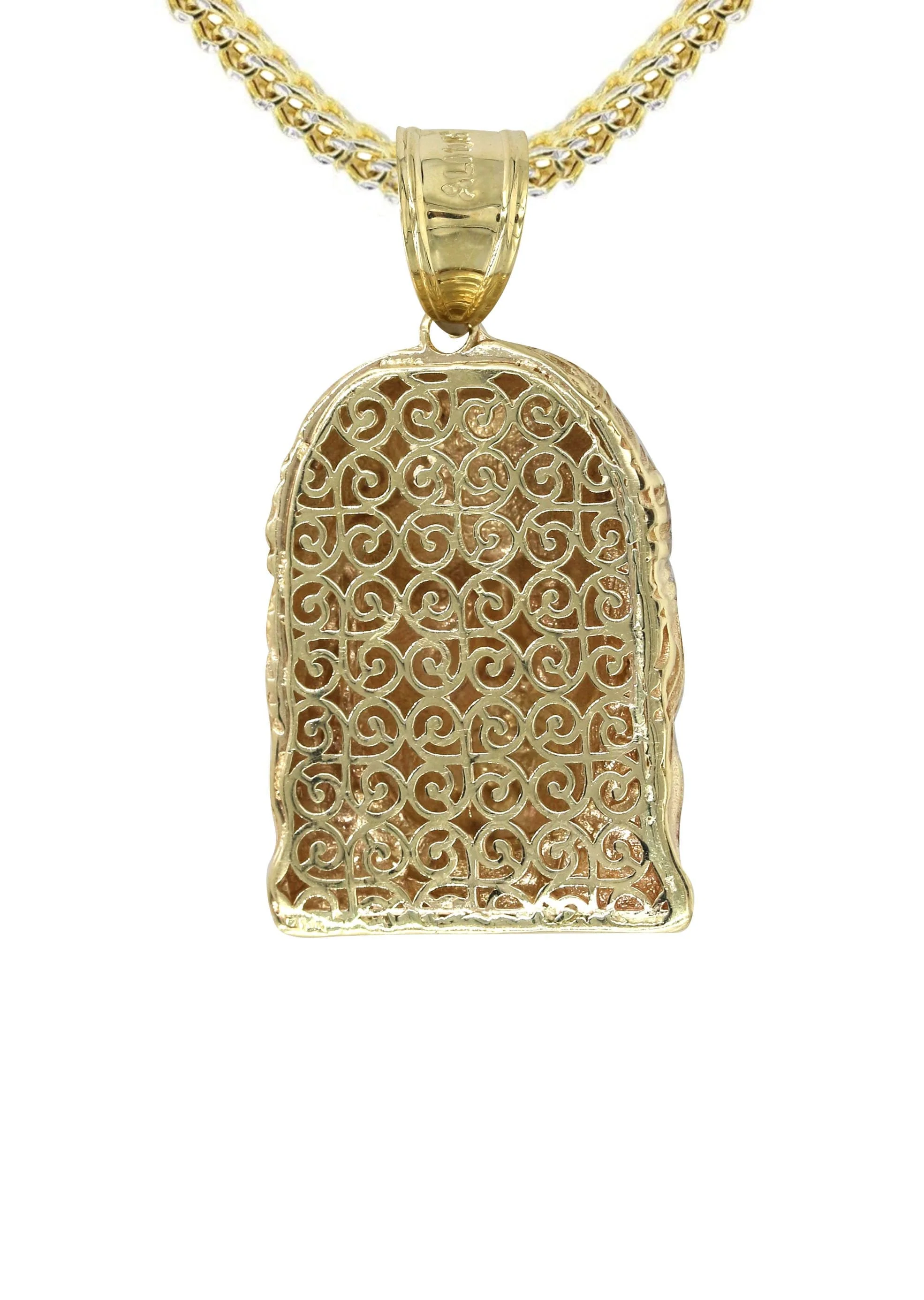 10K Yellow Gold Jesus Piece Necklace | Appx. 21.6 Grams - Image 3