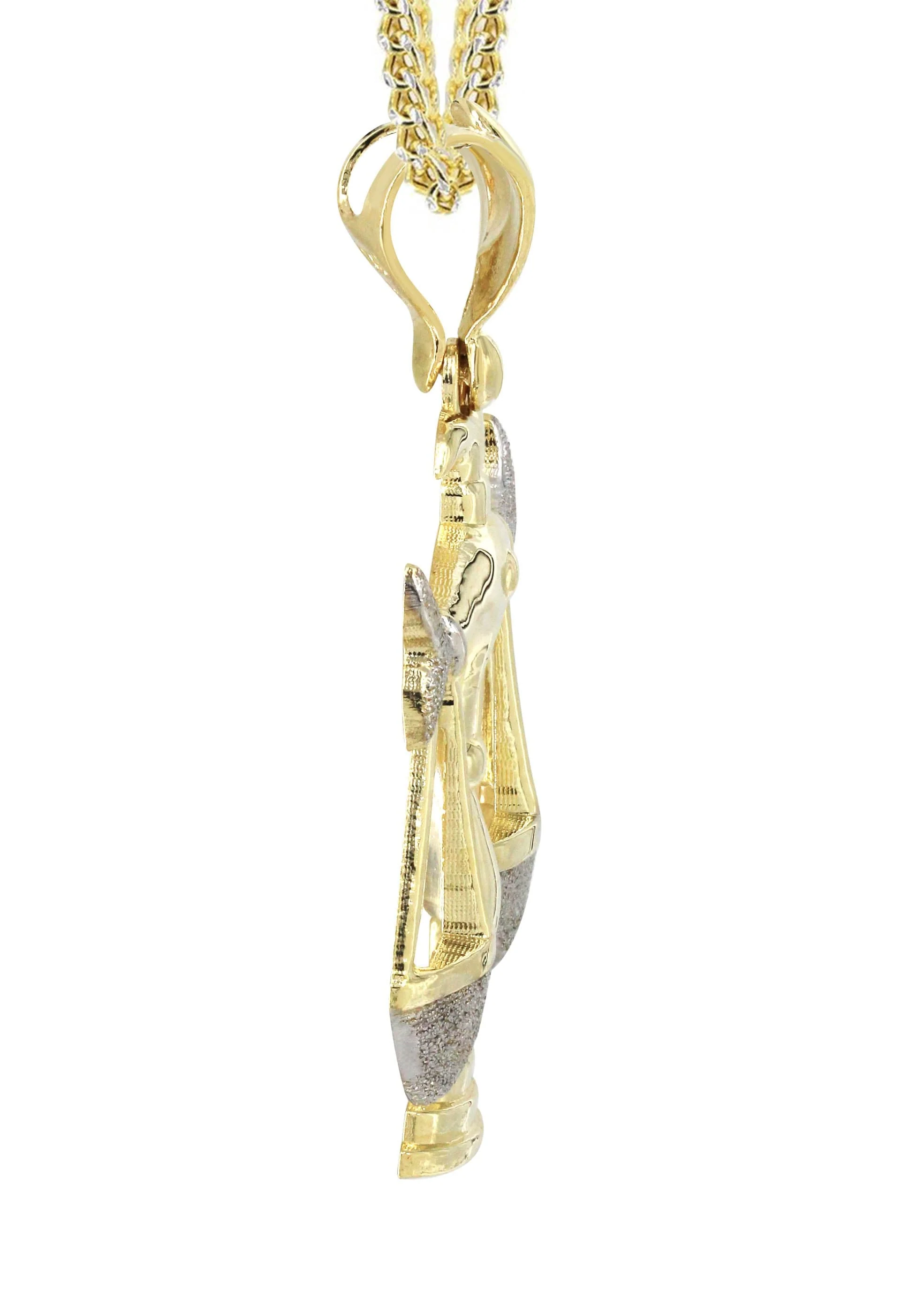 10K Yellow Gold Scales of Justice Necklace | Appx. 23.3 Grams - Image 4