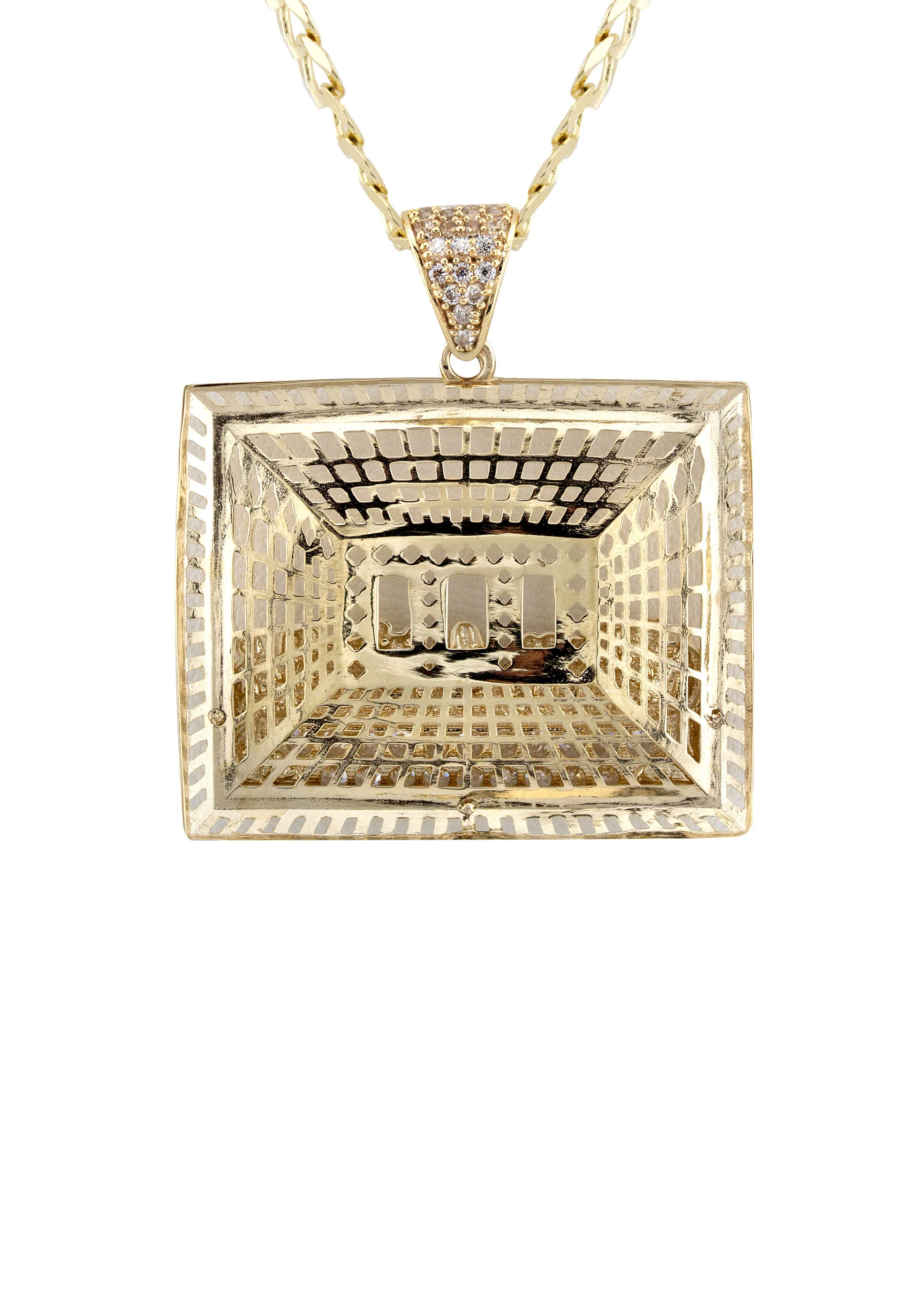 10K Yellow Gold Last Supper Necklace | Small 9 Grams - Large 15 Grams - Image 3
