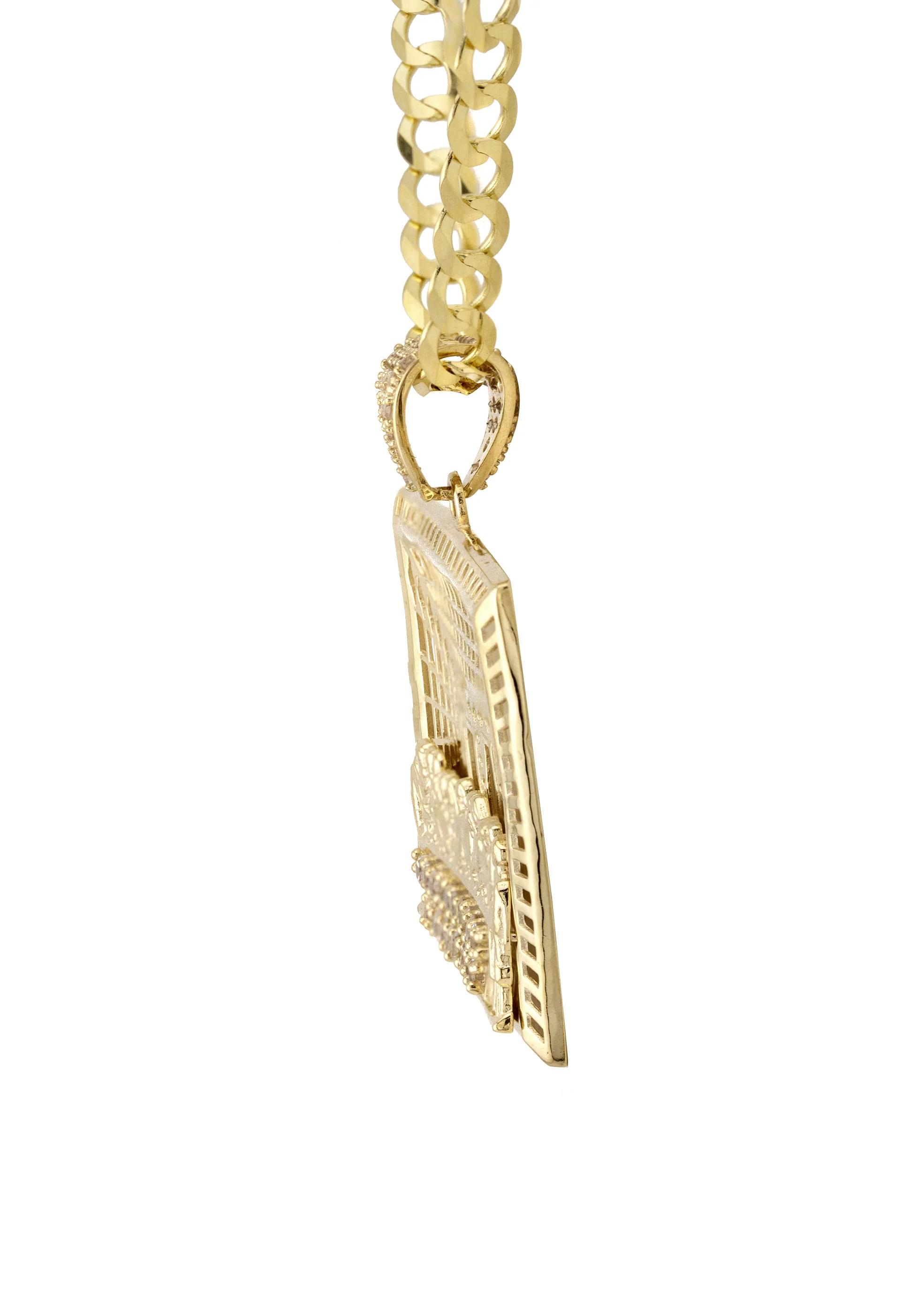 10K Yellow Gold Last Supper Necklace | Small 9 Grams - Large 15 Grams - Image 4