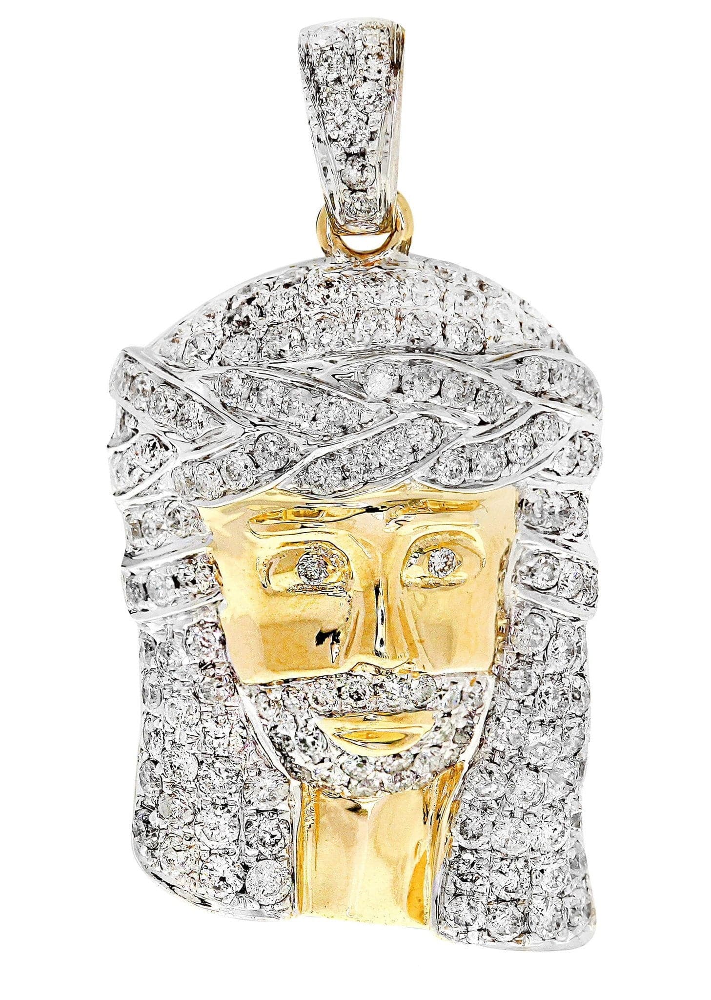 Diamond Jesus Piece | 6.8 Grams | 1.54 Carats