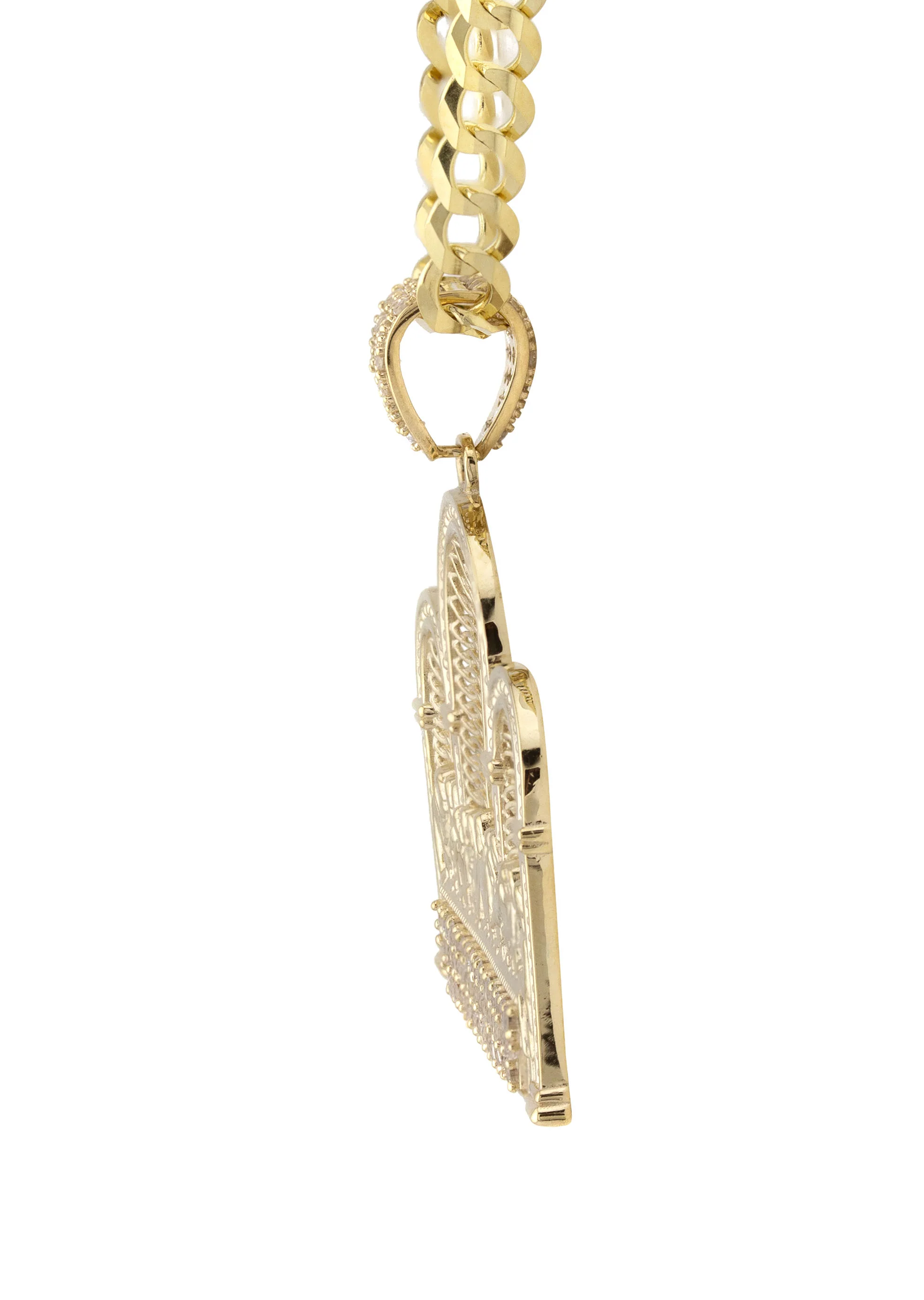 10K Yellow Gold Last Supper Necklace | Small 8 Grams - Large 16 Grams - Image 4