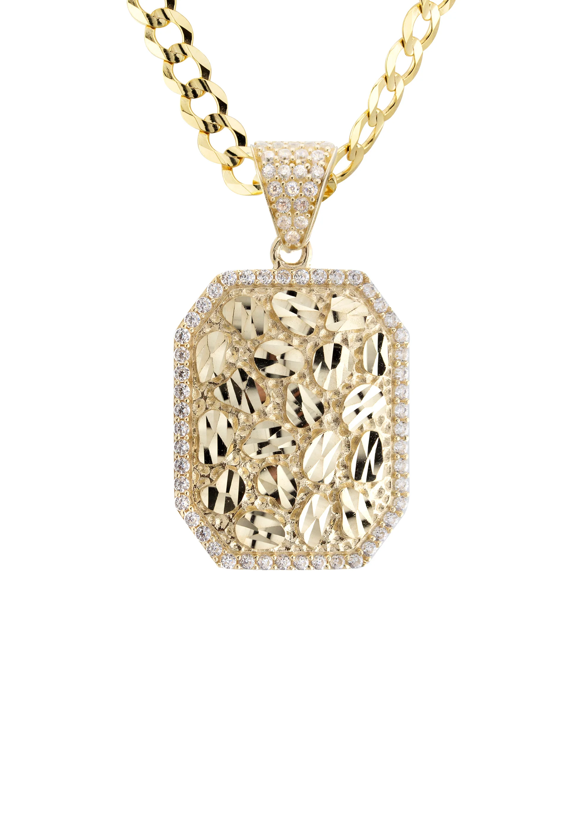 10K Yellow Gold Nugget Necklace | Appx. 4.5 - 18.5 Grams - Image 2