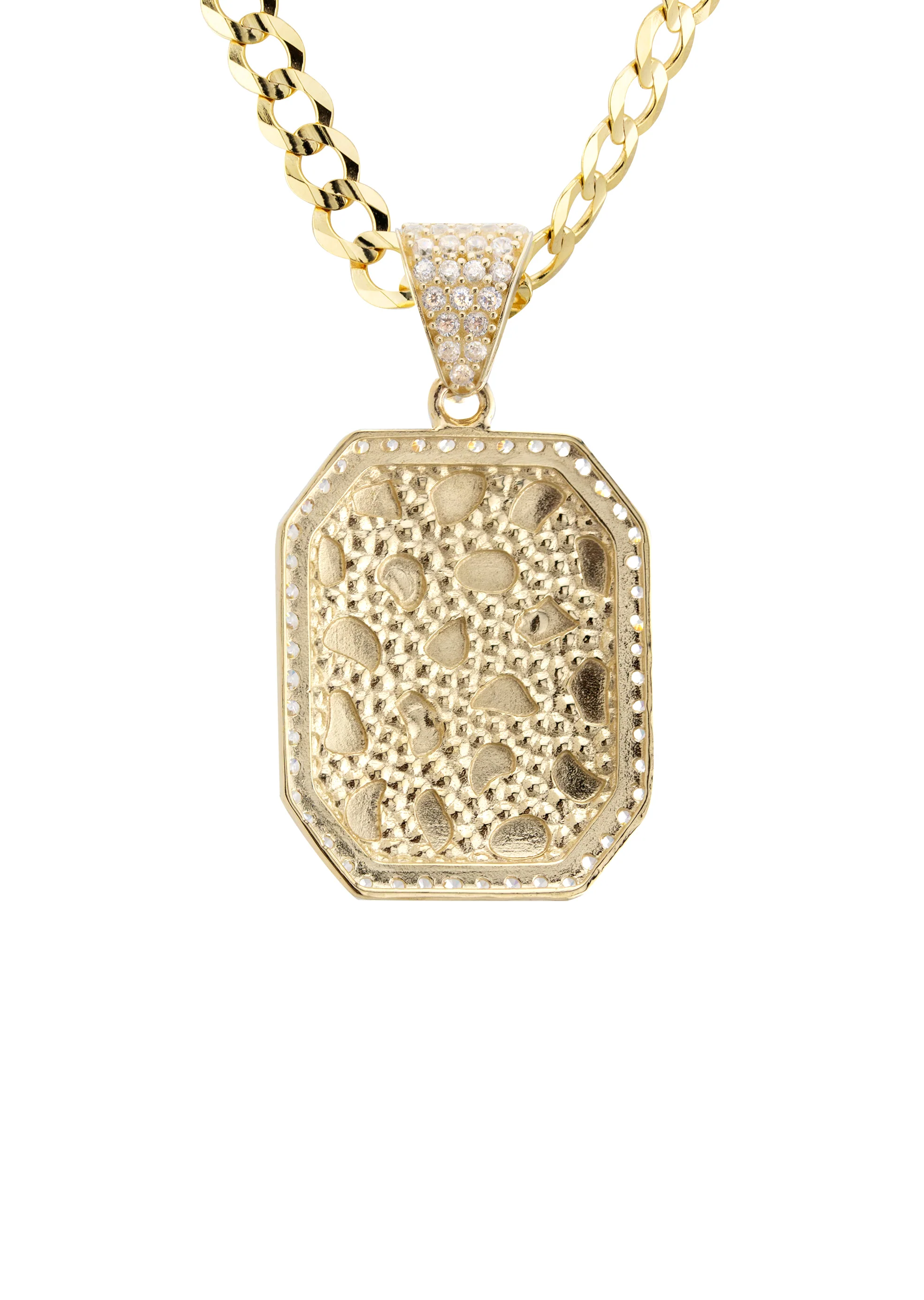 10K Yellow Gold Nugget Necklace | Appx. 4.5 - 18.5 Grams - Image 3
