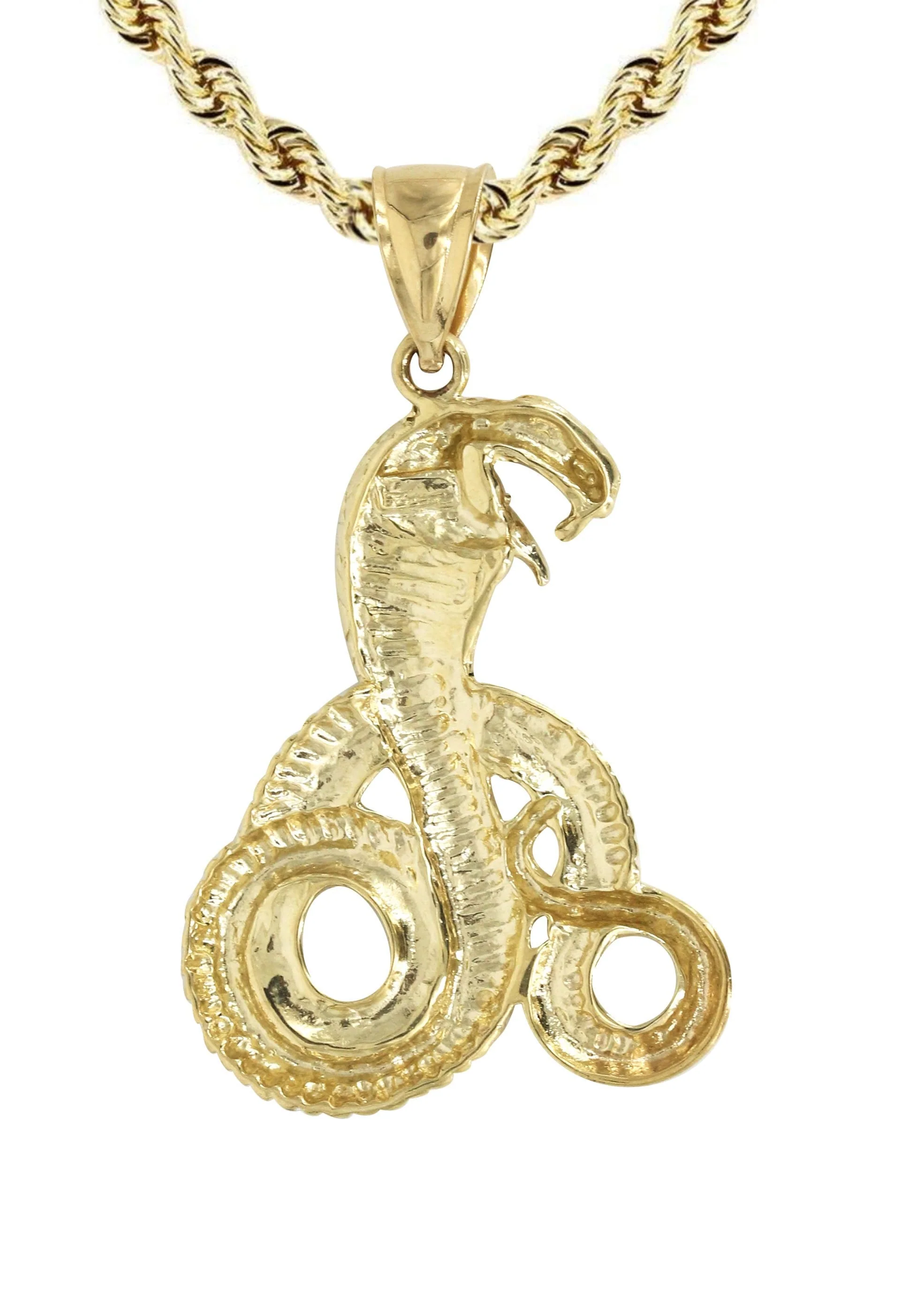 10K Yellow Gold Cobra Necklace | Appx. 18.1 Grams - Image 3