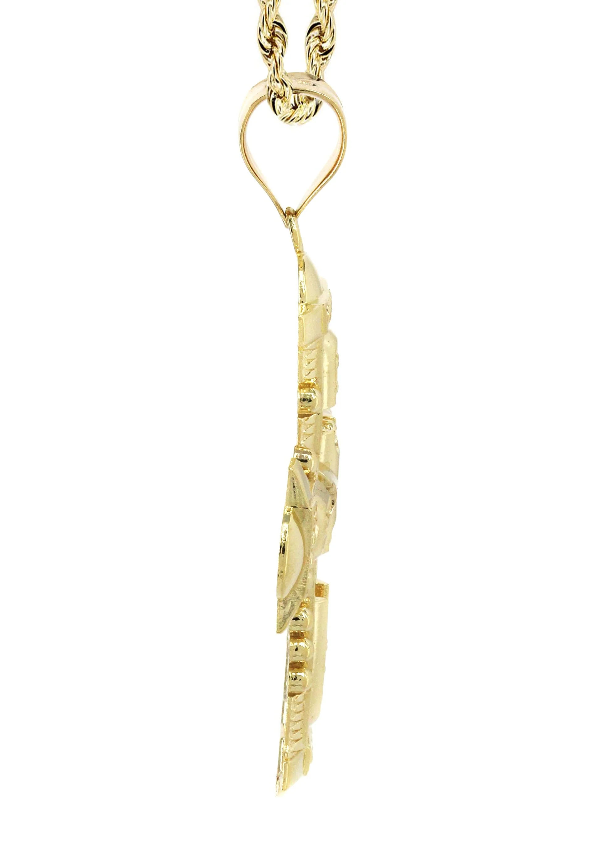 10K Yellow Gold Cross Necklace | Appx. 15.1 Grams - Image 4