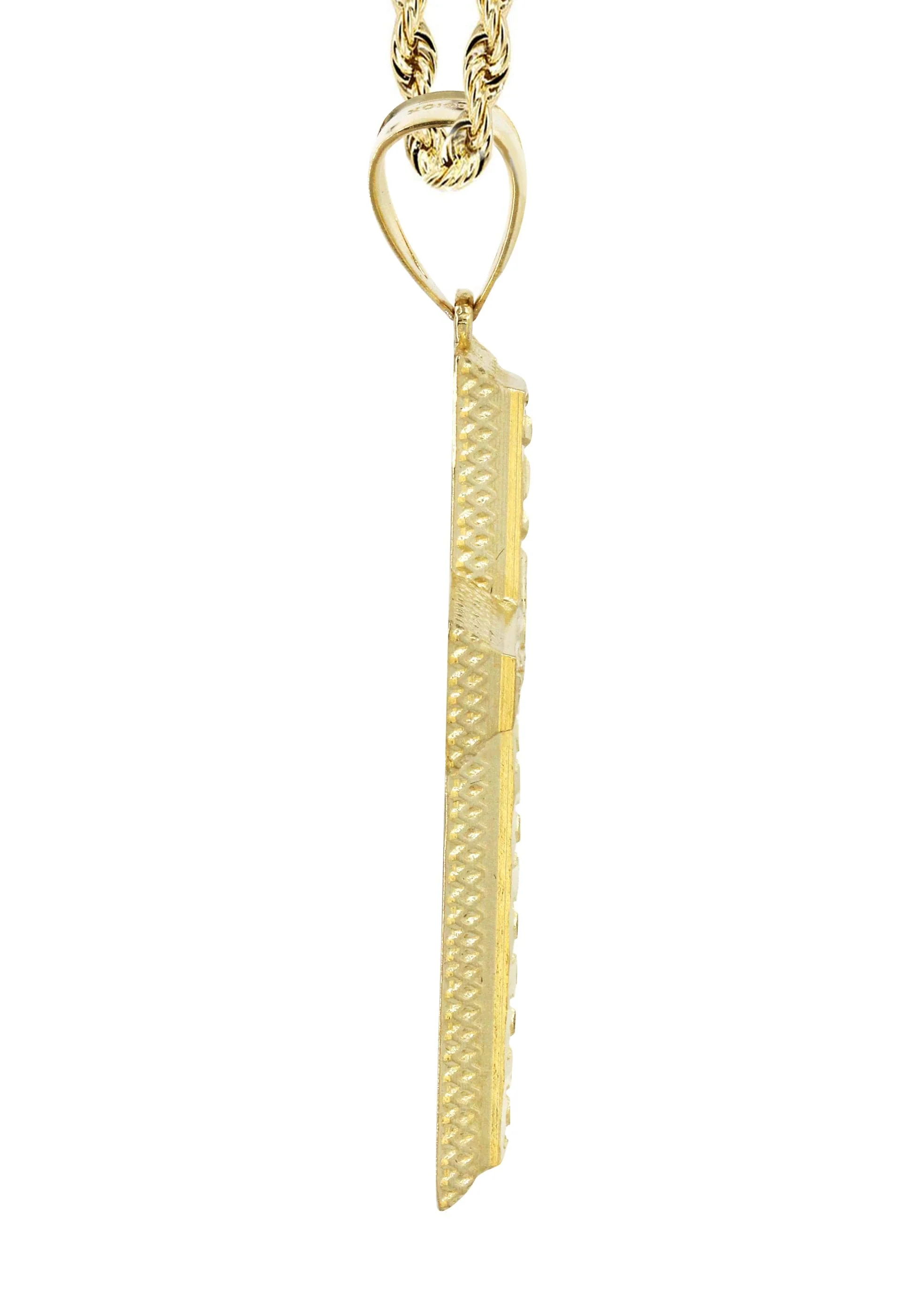 10K Yellow Gold Cross Necklace | Appx. 15.7 Grams - Image 4