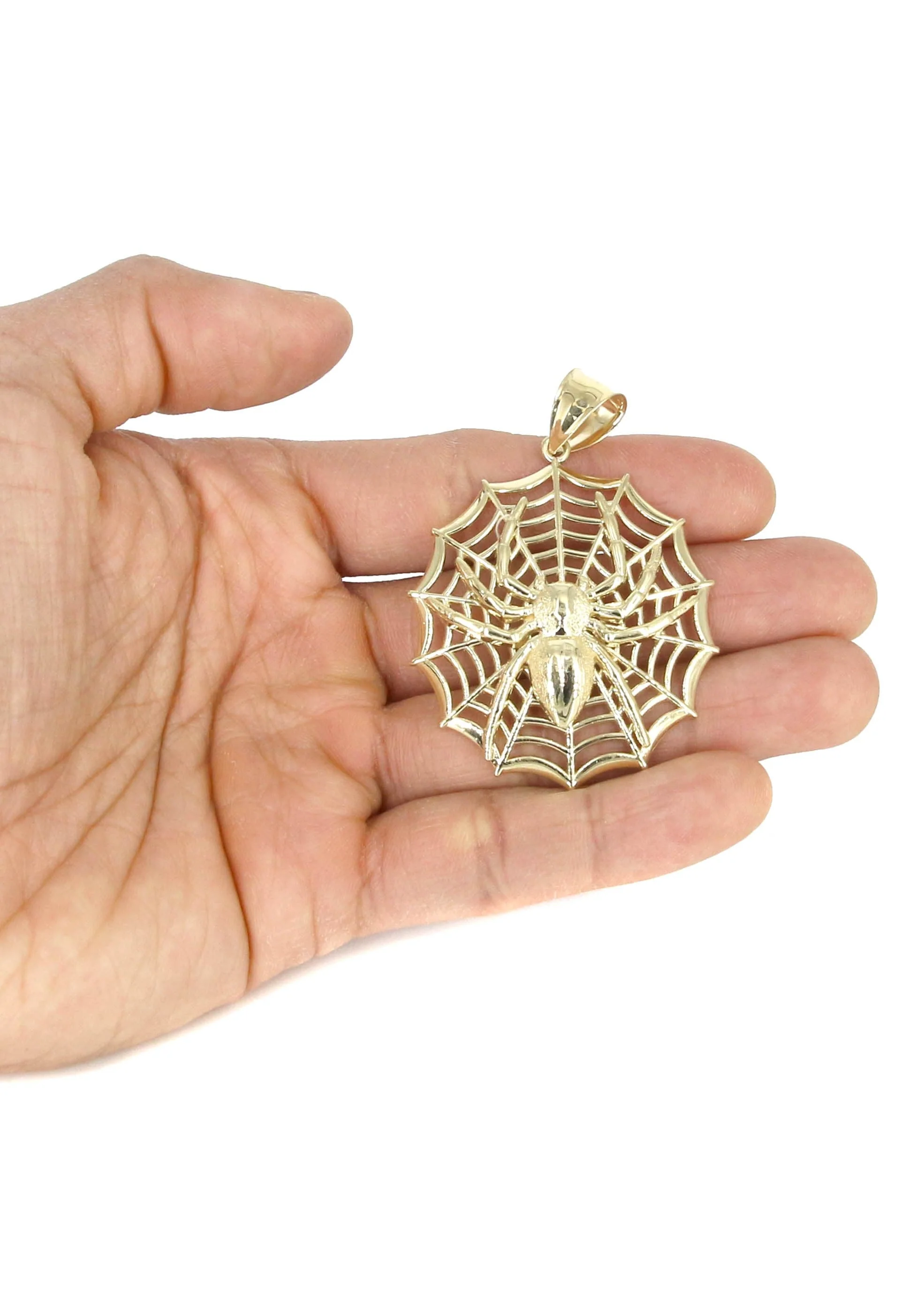 10K Yellow Gold Spider Necklace | Appx. 22 Grams - Image 5