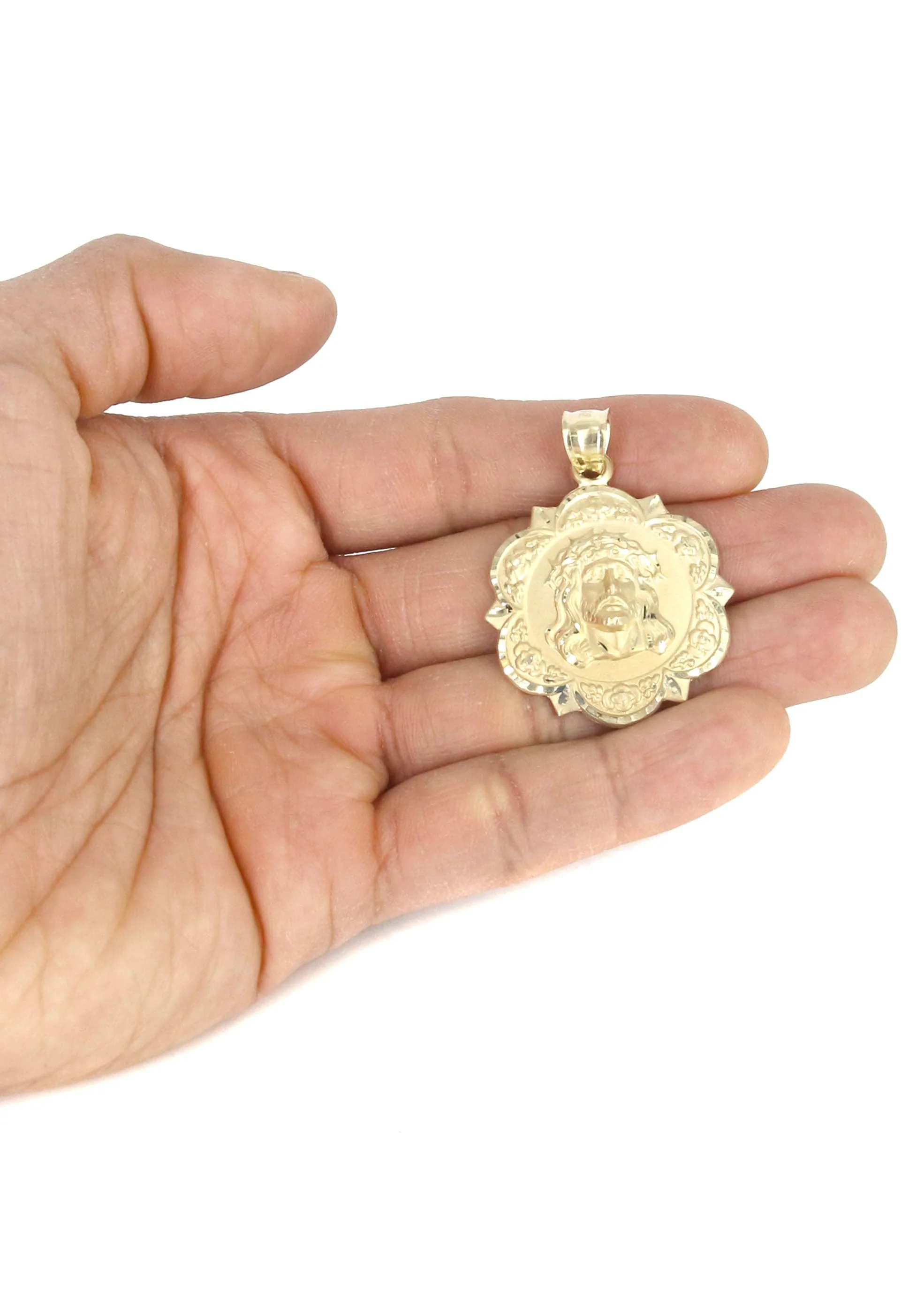 10K Yellow Gold Jesus Piece Necklace | Appx. 13.5 Grams - Image 5