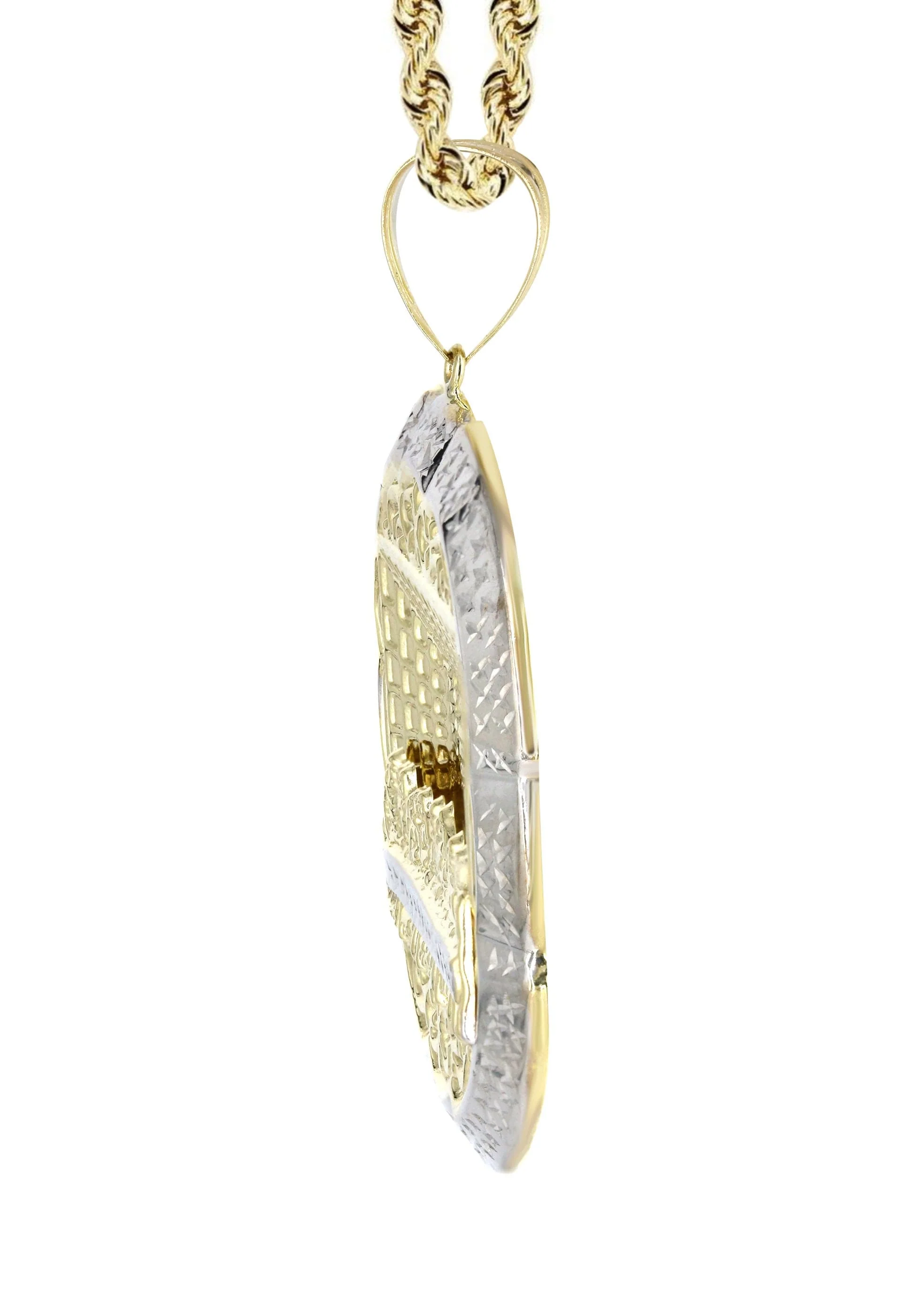 10K Yellow Gold Round Last Supper Necklace | Appx 24 Grams - Image 4