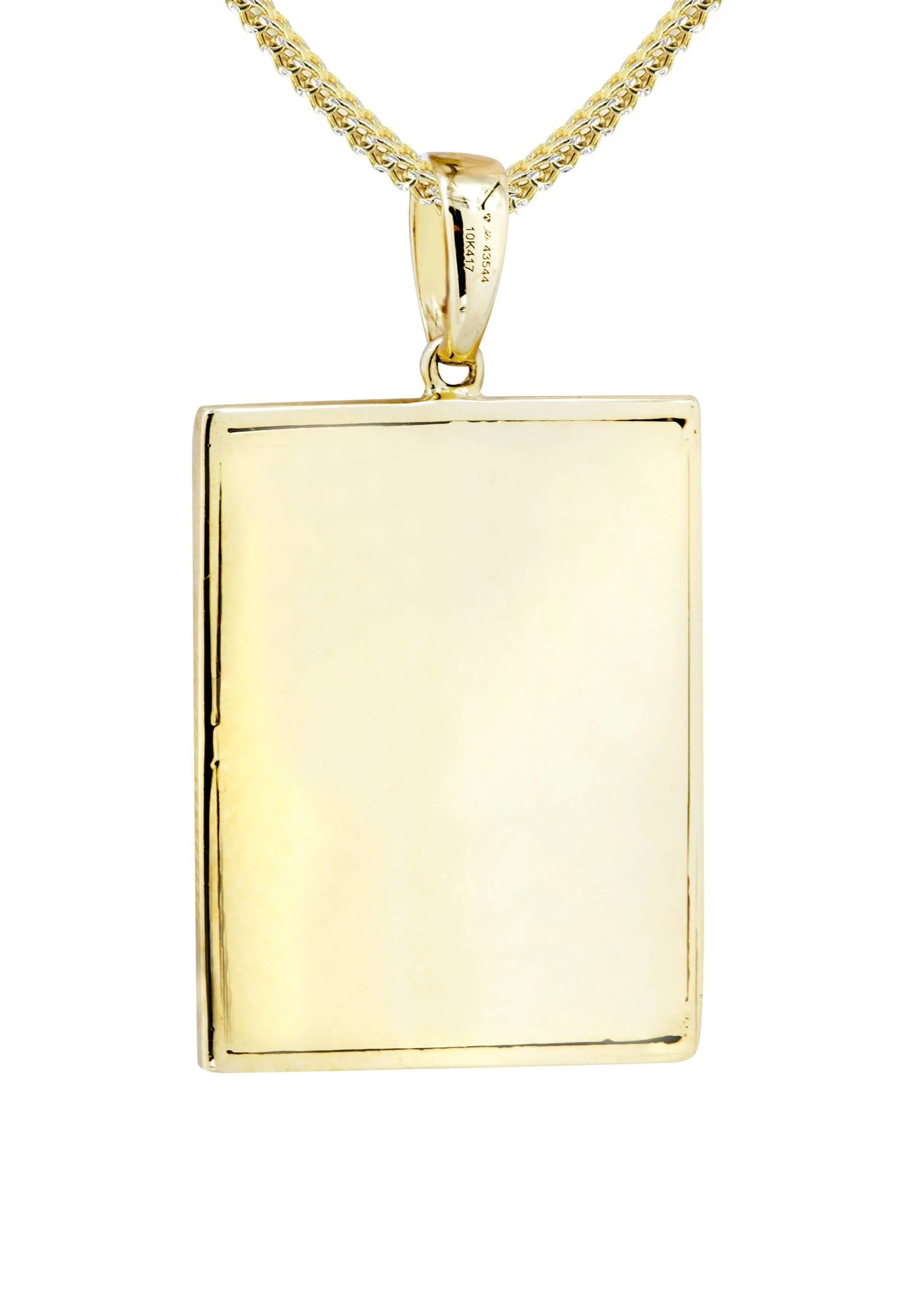 10K Yellow Gold Vault Diamond Necklace | 0.59 Carats - Image 3