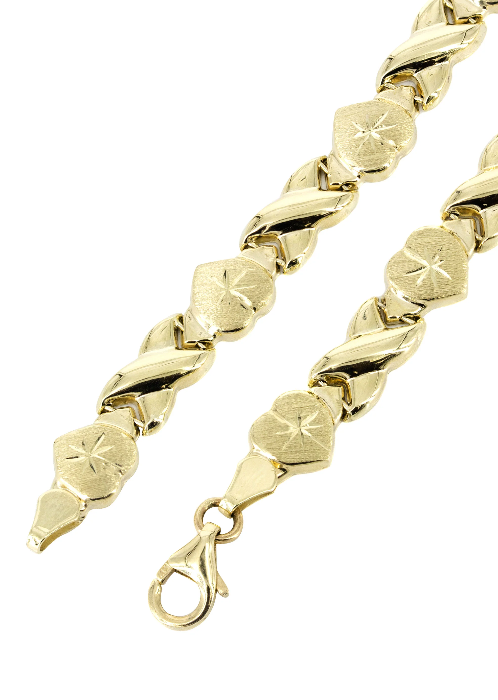YELLOW GOLD "XO HEART" HOLLOW NECKLACE FOR WOMEN | APPX 12.3 GRAMS - Image 3