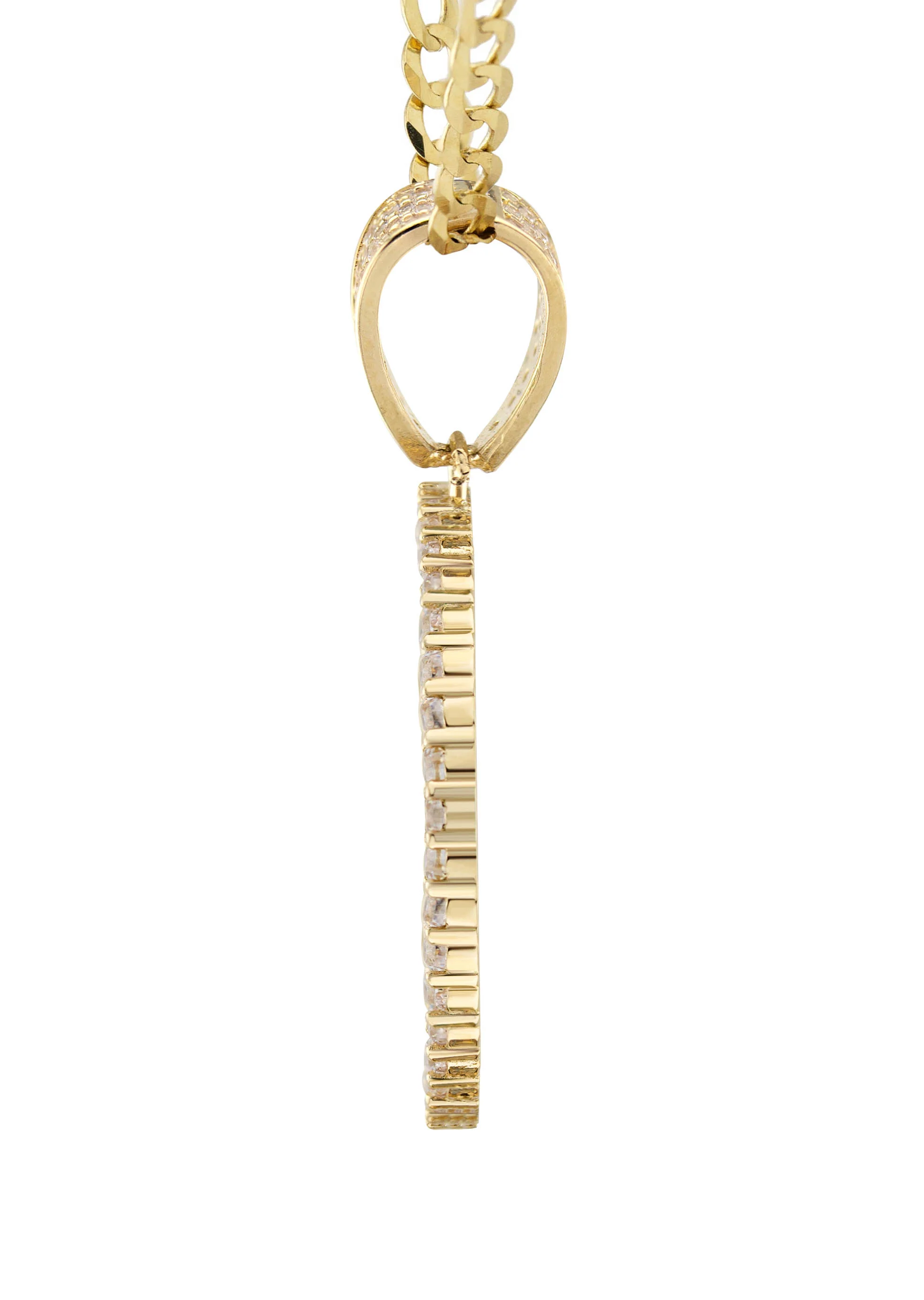 10K Yellow Gold Zodiac Aquarius Necklace | Appx. 17.1 Grams - Image 4