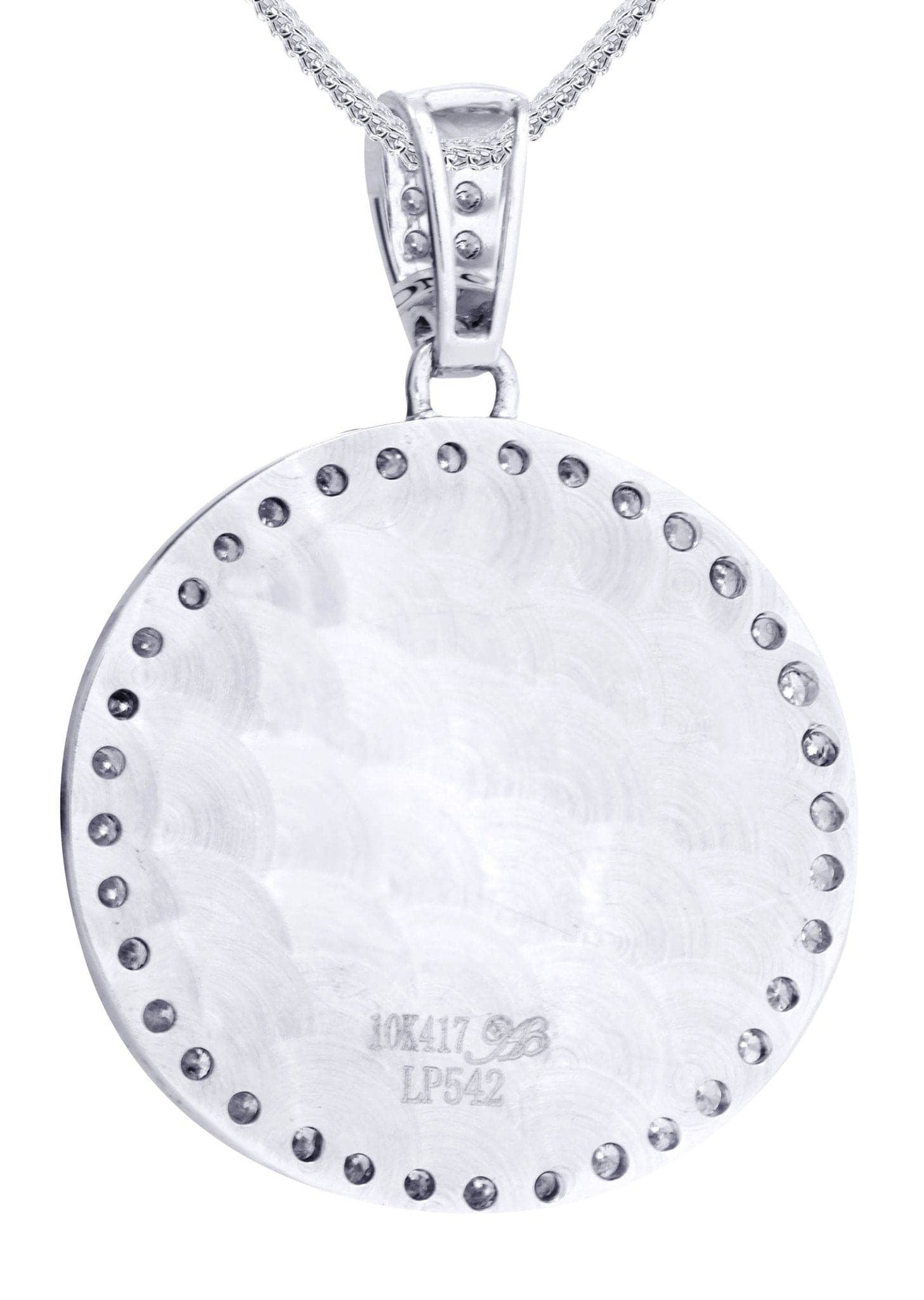 14 White Gold Medusa Diamond Necklace  | 1.5 Carats - Image 3