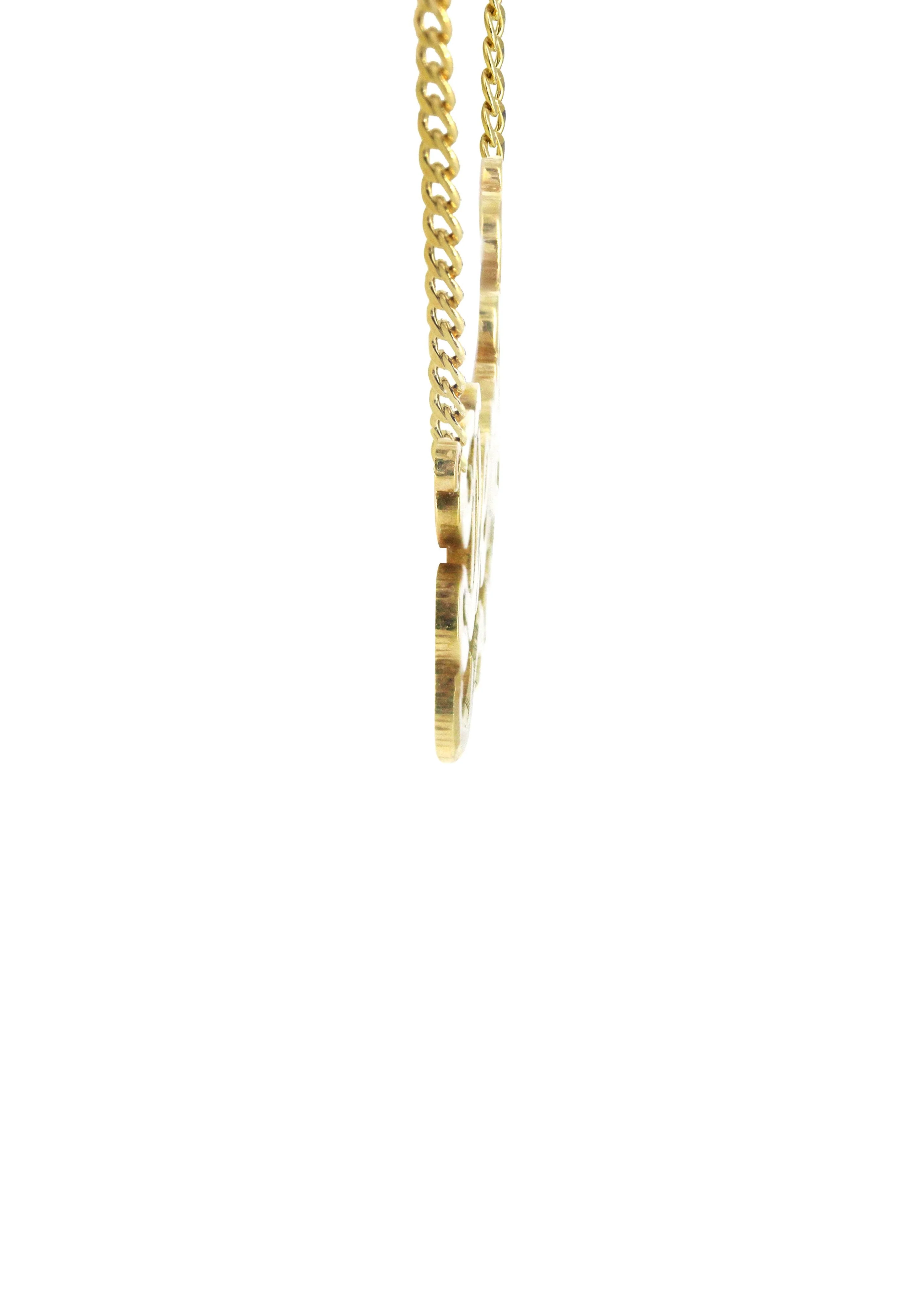 14K Gold Diamond Cut Heart Name Plate Necklace | Style #38 - Image 3