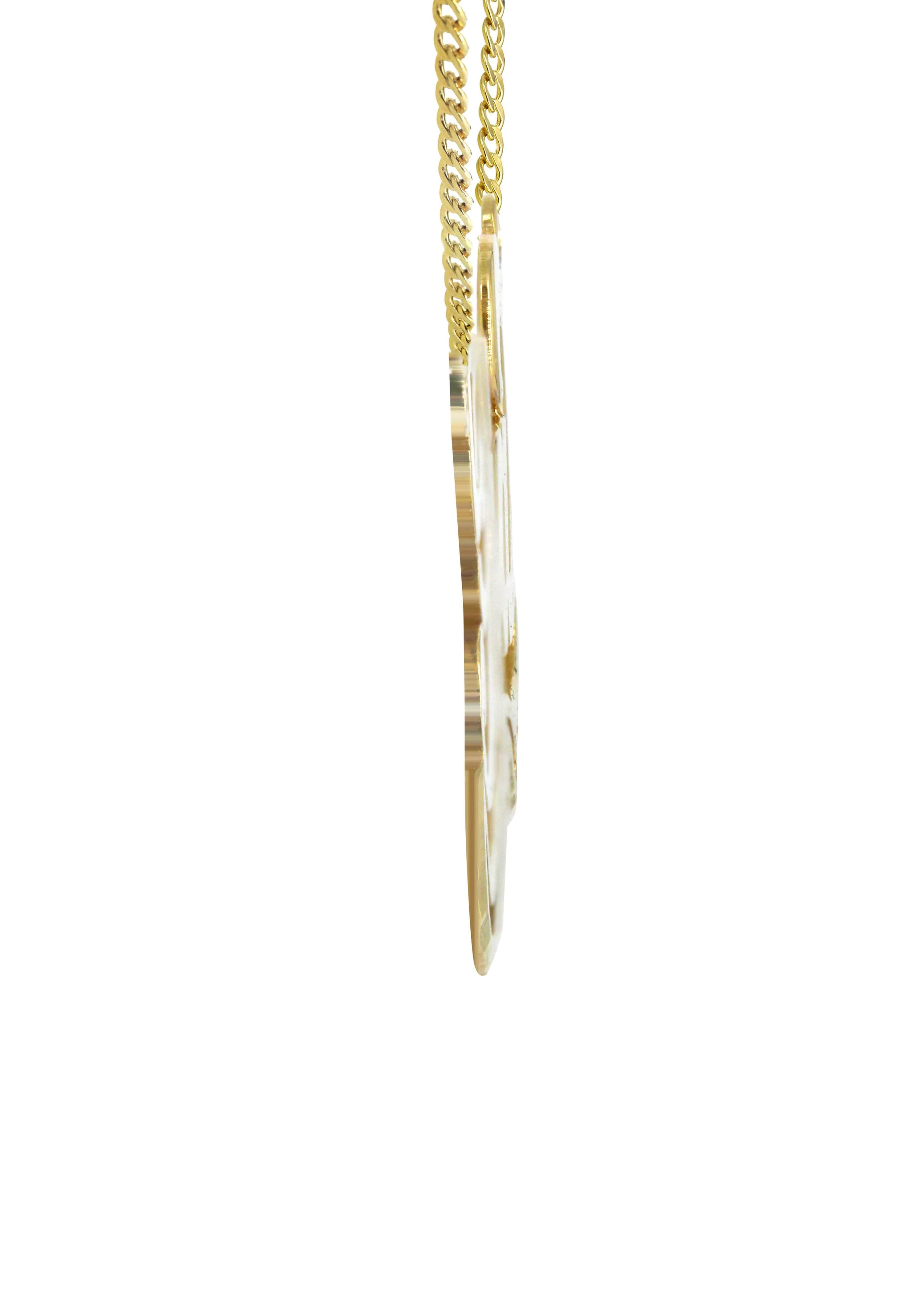 14K Gold Love Name Plate Necklace | Style #36 - Image 3