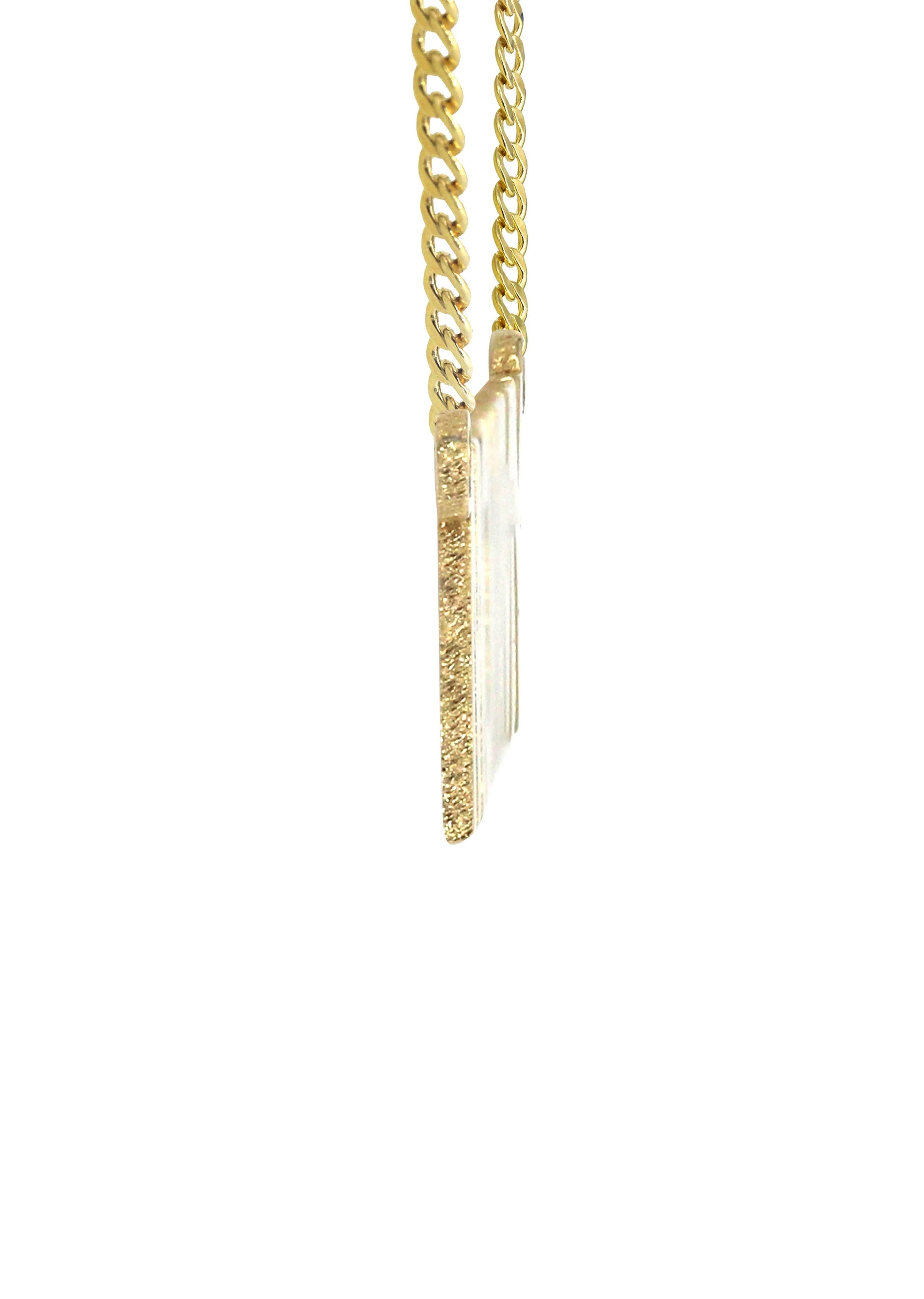 14K Gold  Mommy Name Plate Necklace | Style #122 - Image 3