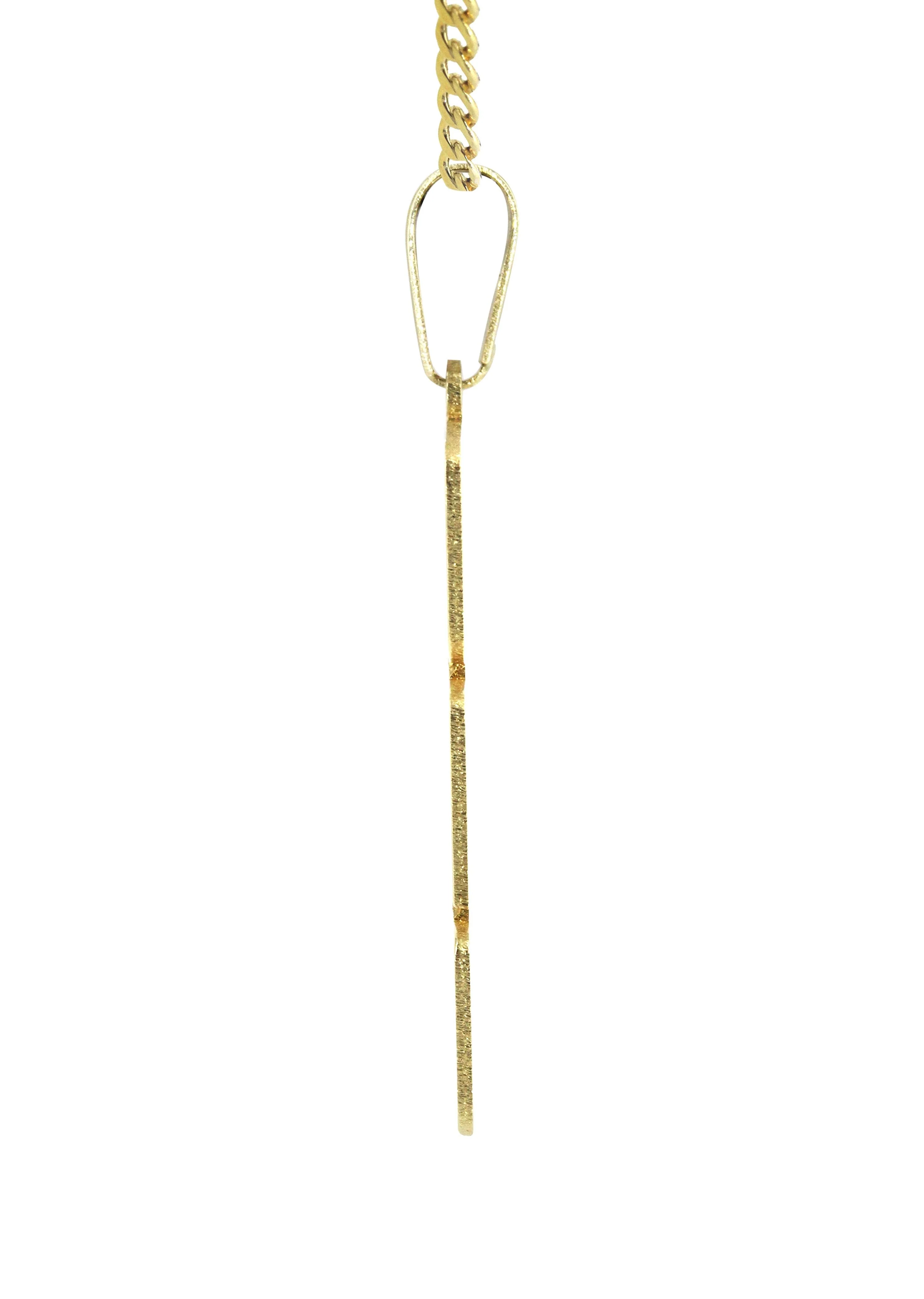 14K Gold Number Name Plate Necklace | Style #119 - Image 3