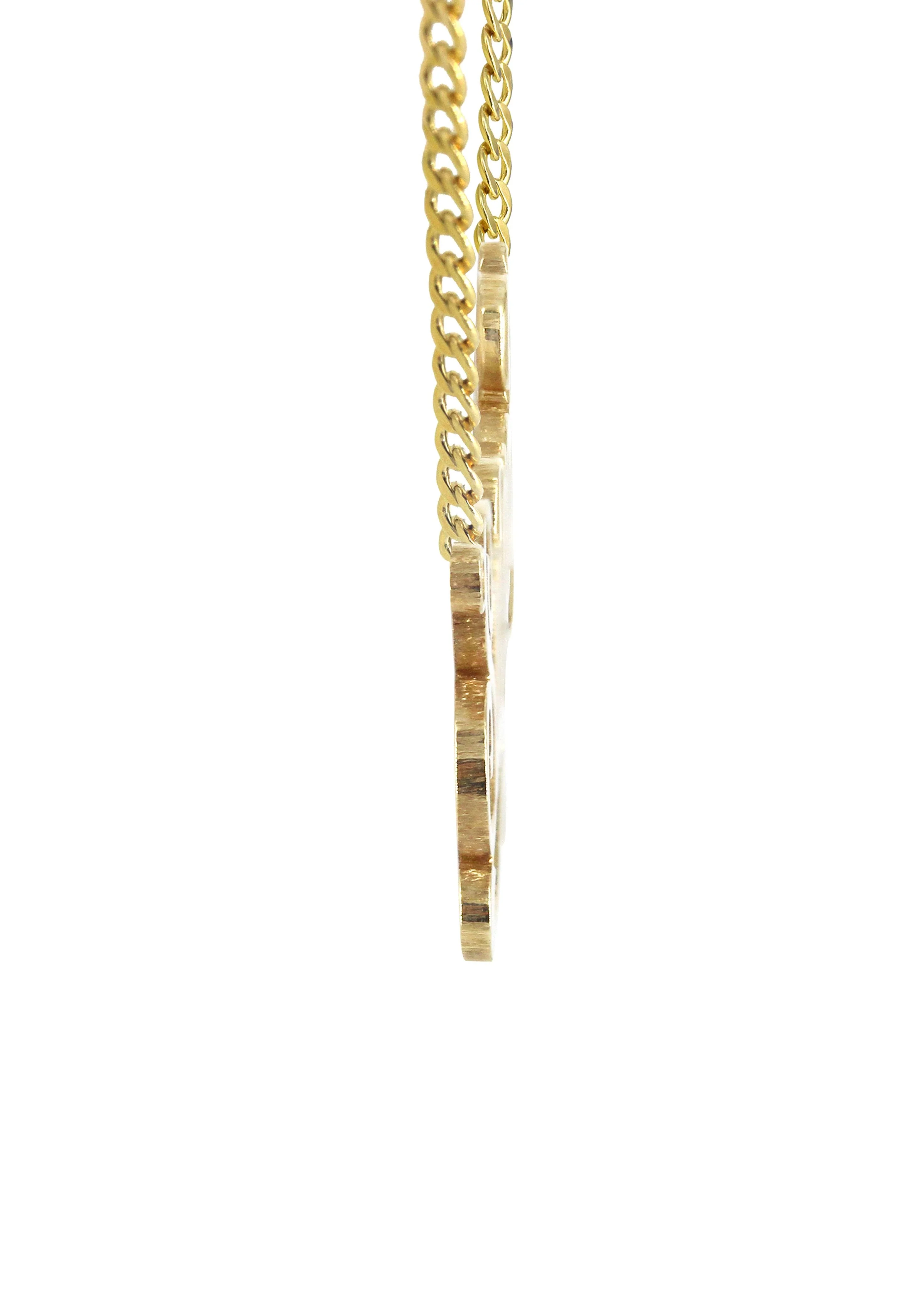 14K Gold Plain Gold Name Plate Necklace | Style #82 - Image 3