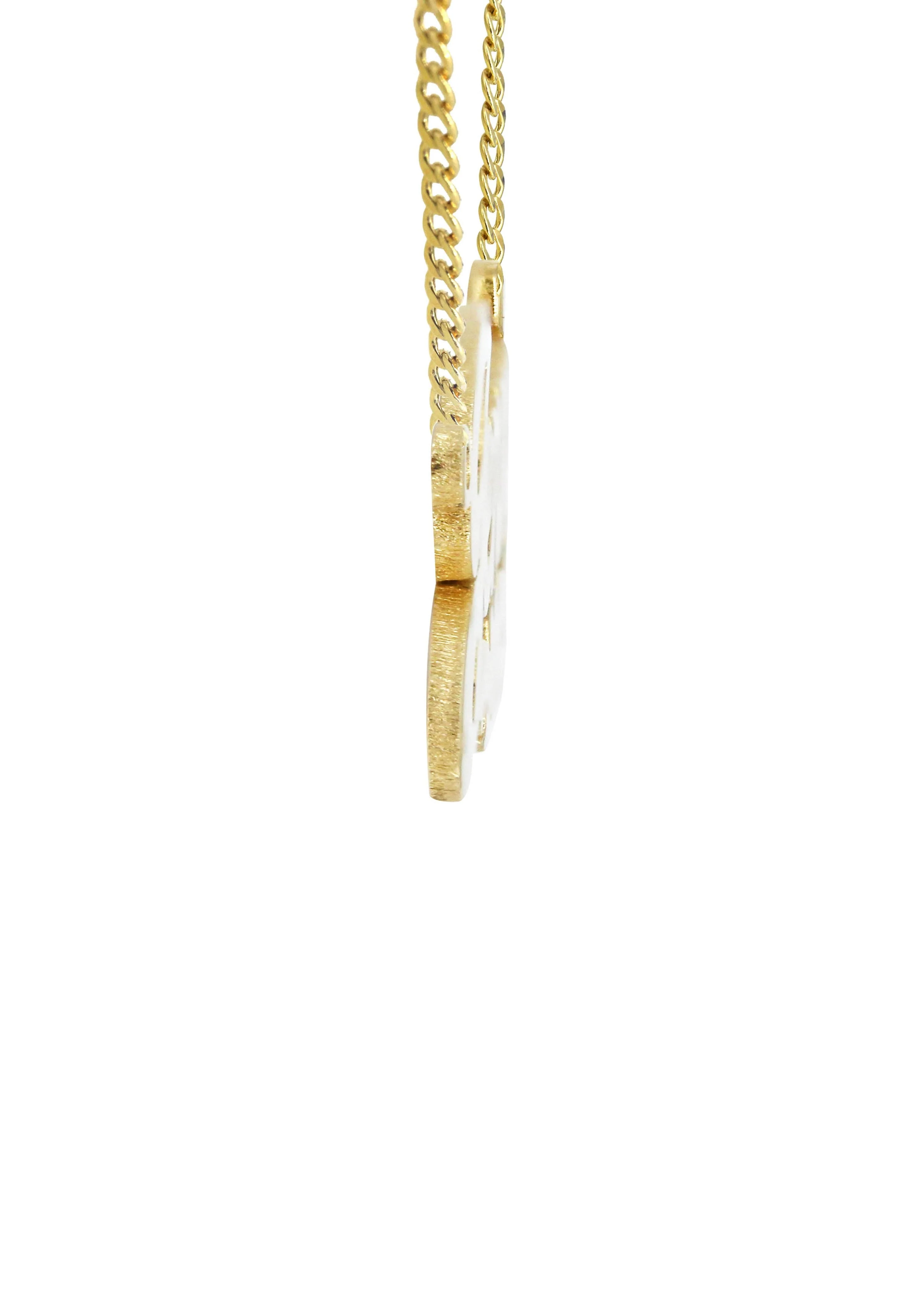 14K Gold Plain Heart Name Plate Necklace | Style #67 - Image 3